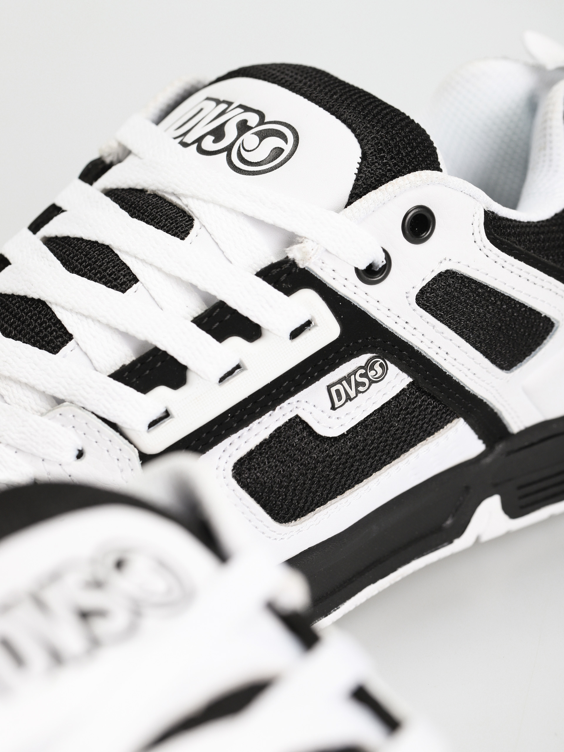 DVS Comanche Shoes (white black white leather)