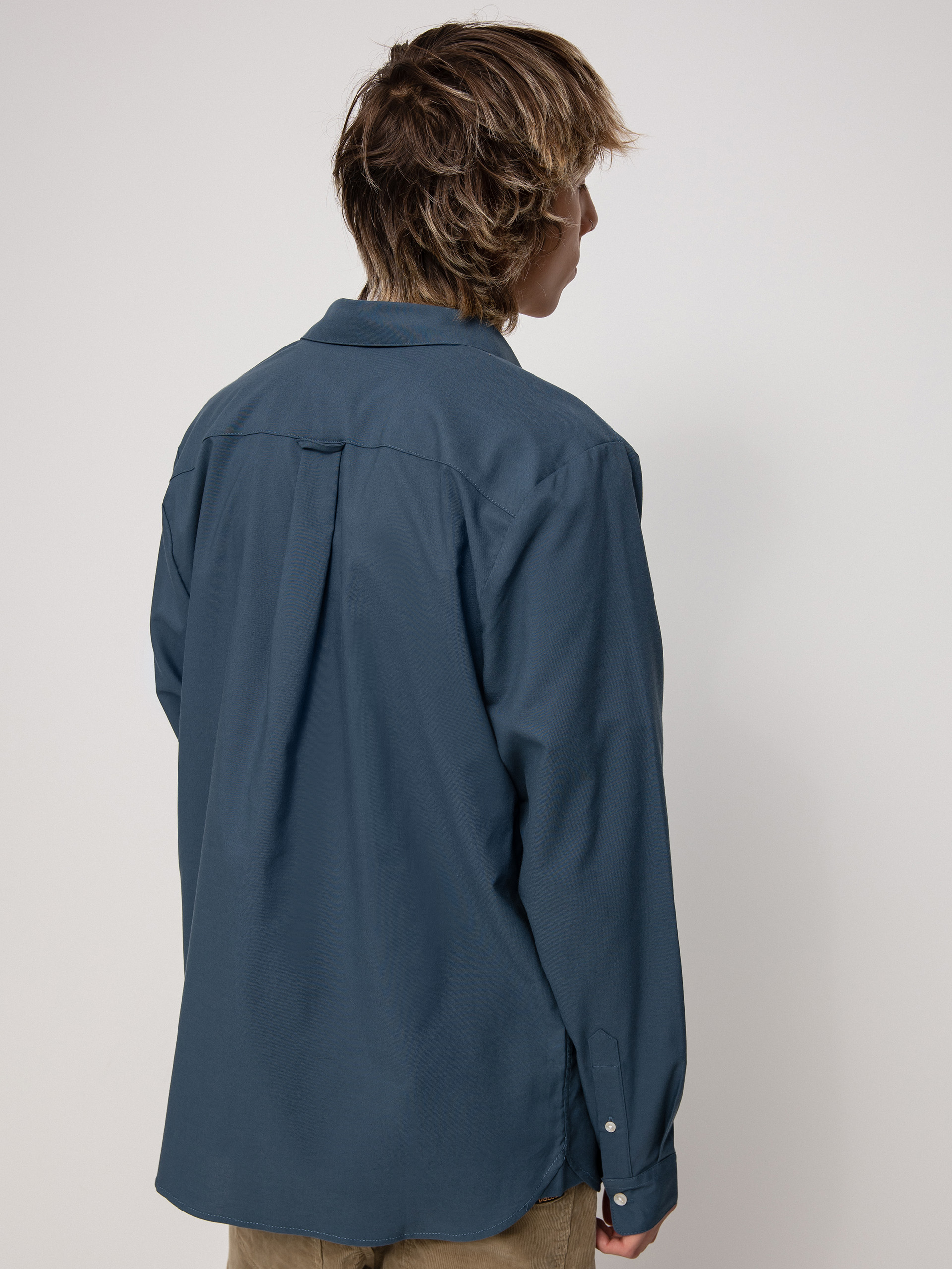 Volcom Oxford Stretch Ls Shirt (marina blue)