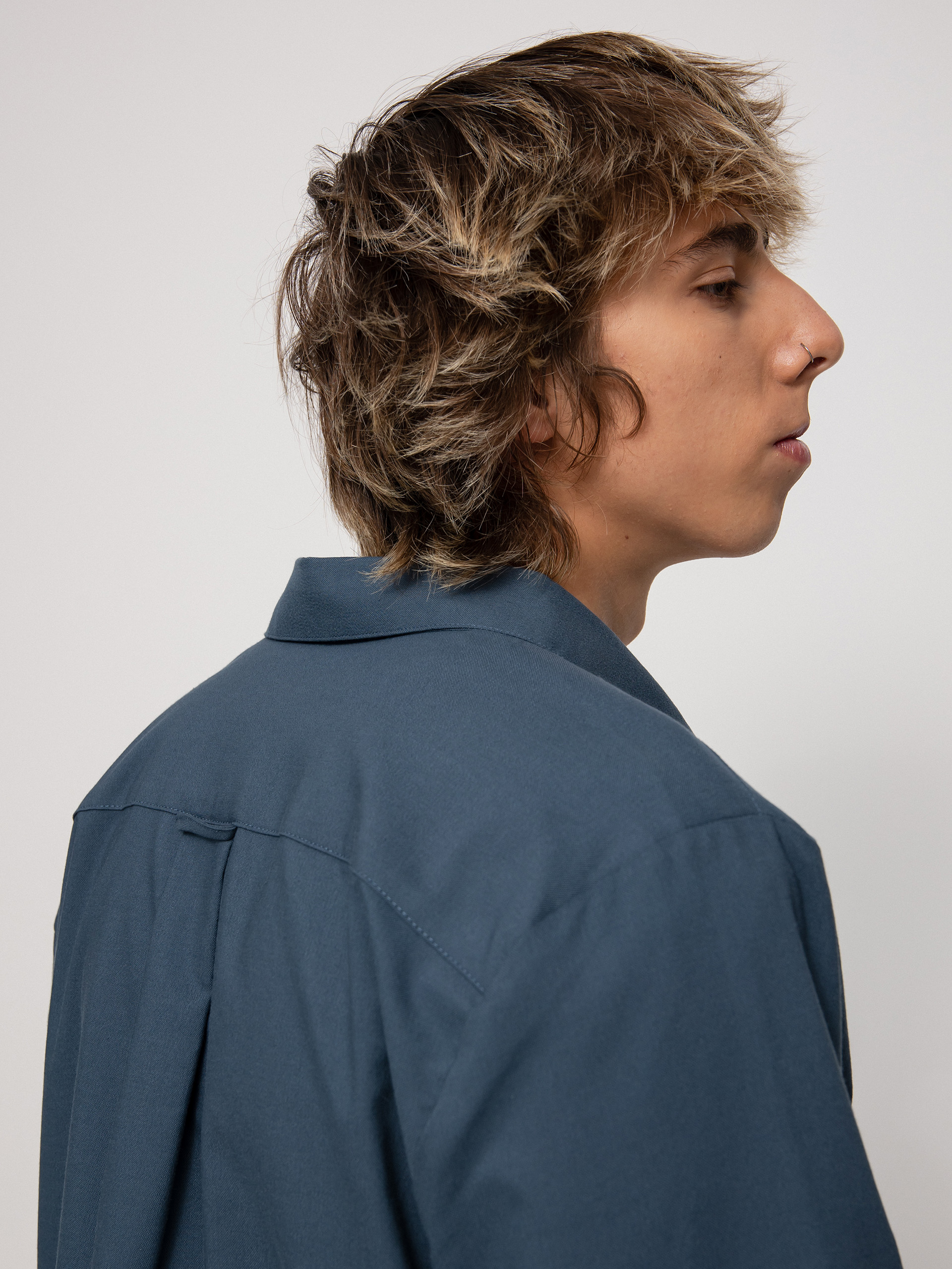 Volcom Oxford Stretch Ls Shirt (marina blue)