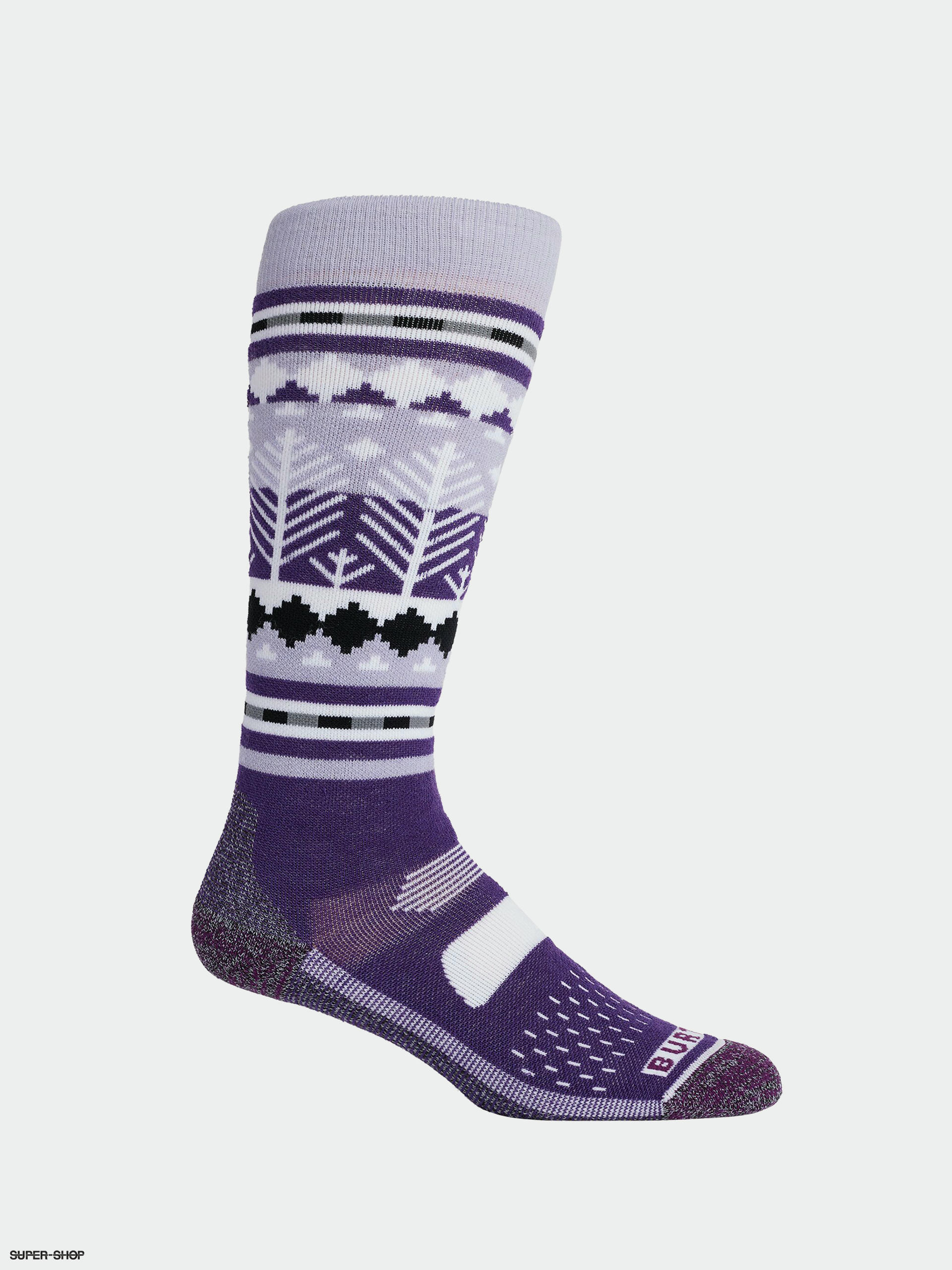 Burton Performance Midweight Socks Wmn snowy pines