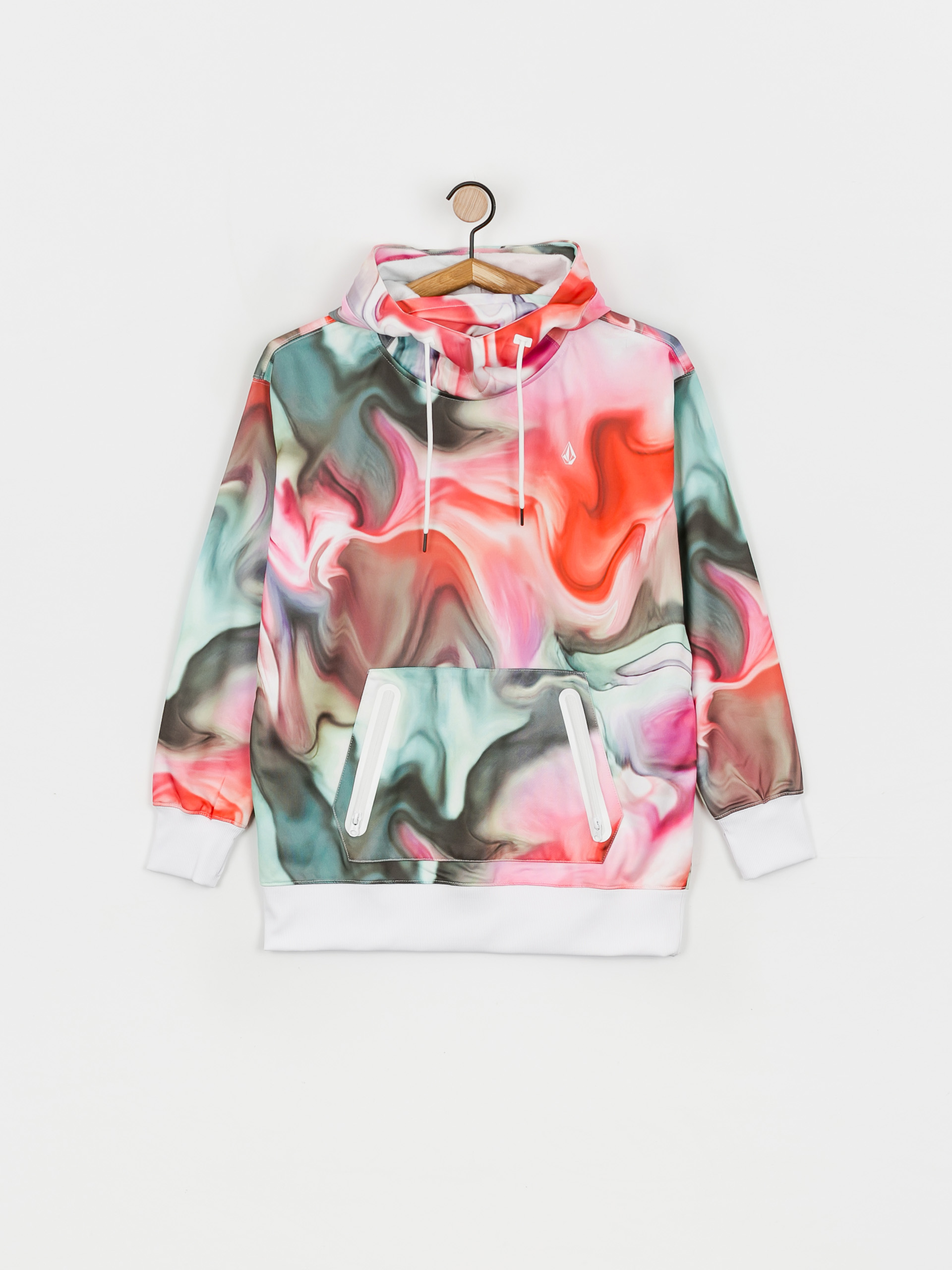 Womens Volcom Spring Shred HD Active sweatshirt (nebula print)