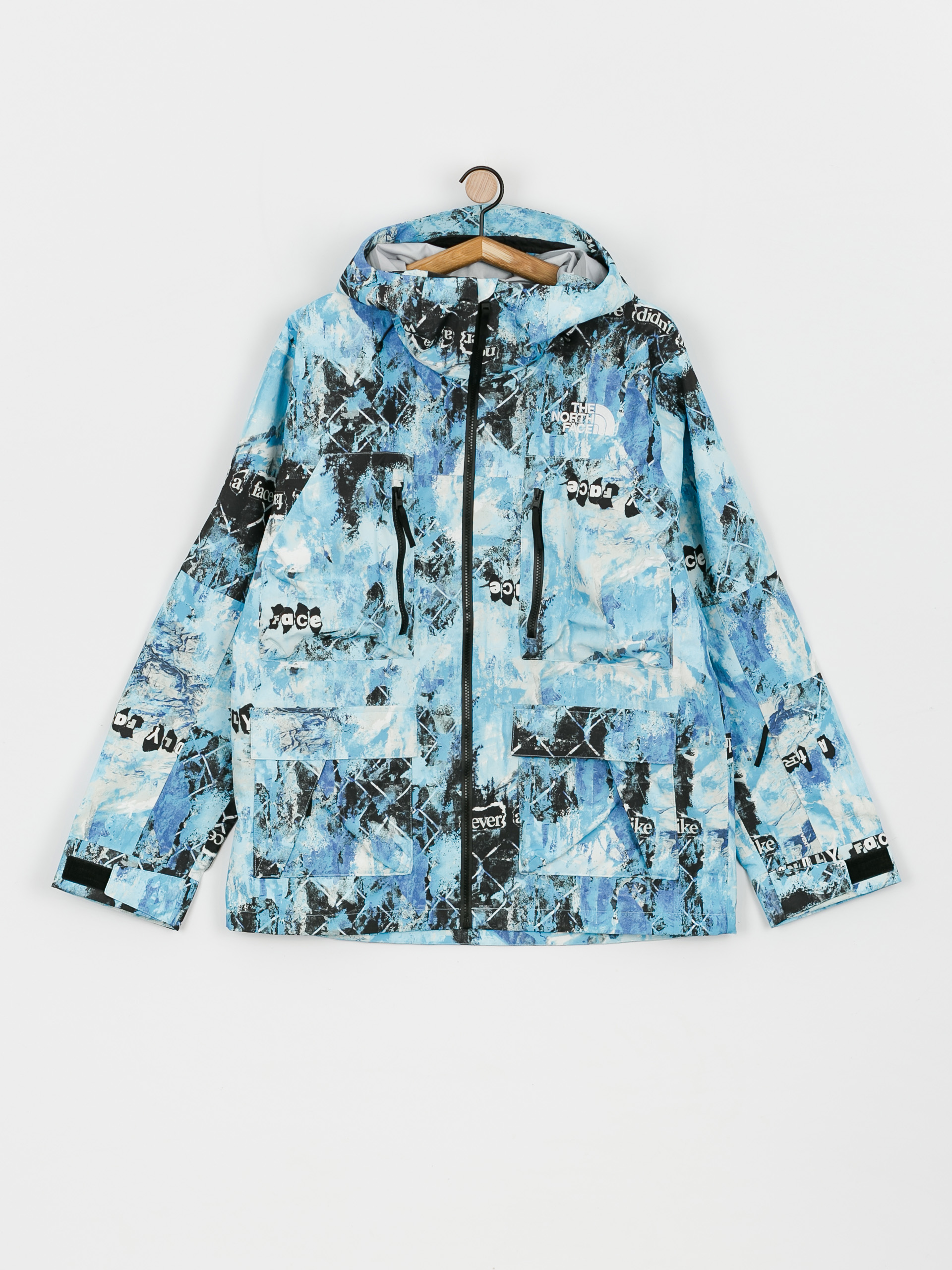 Mens The North Face Printed Dragline Snowboard jacket (norse blue/cole navin/never a face print)