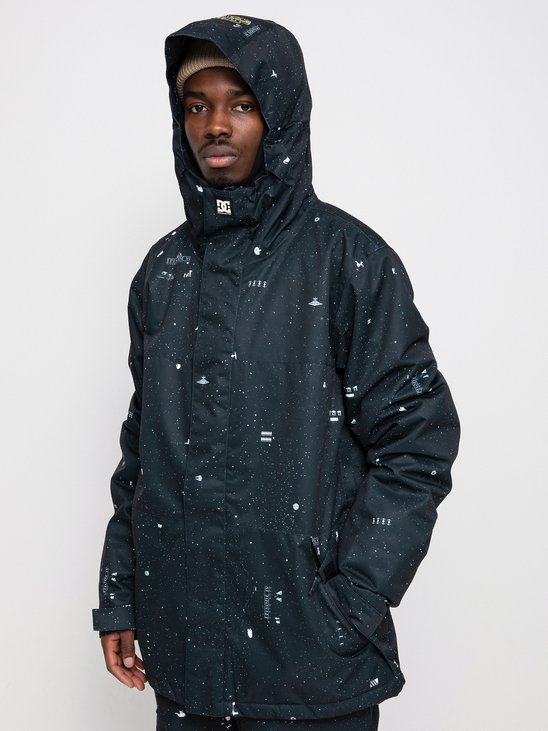 Mens DC X Star Wars Defy Snowboard jacket (black/yellow)