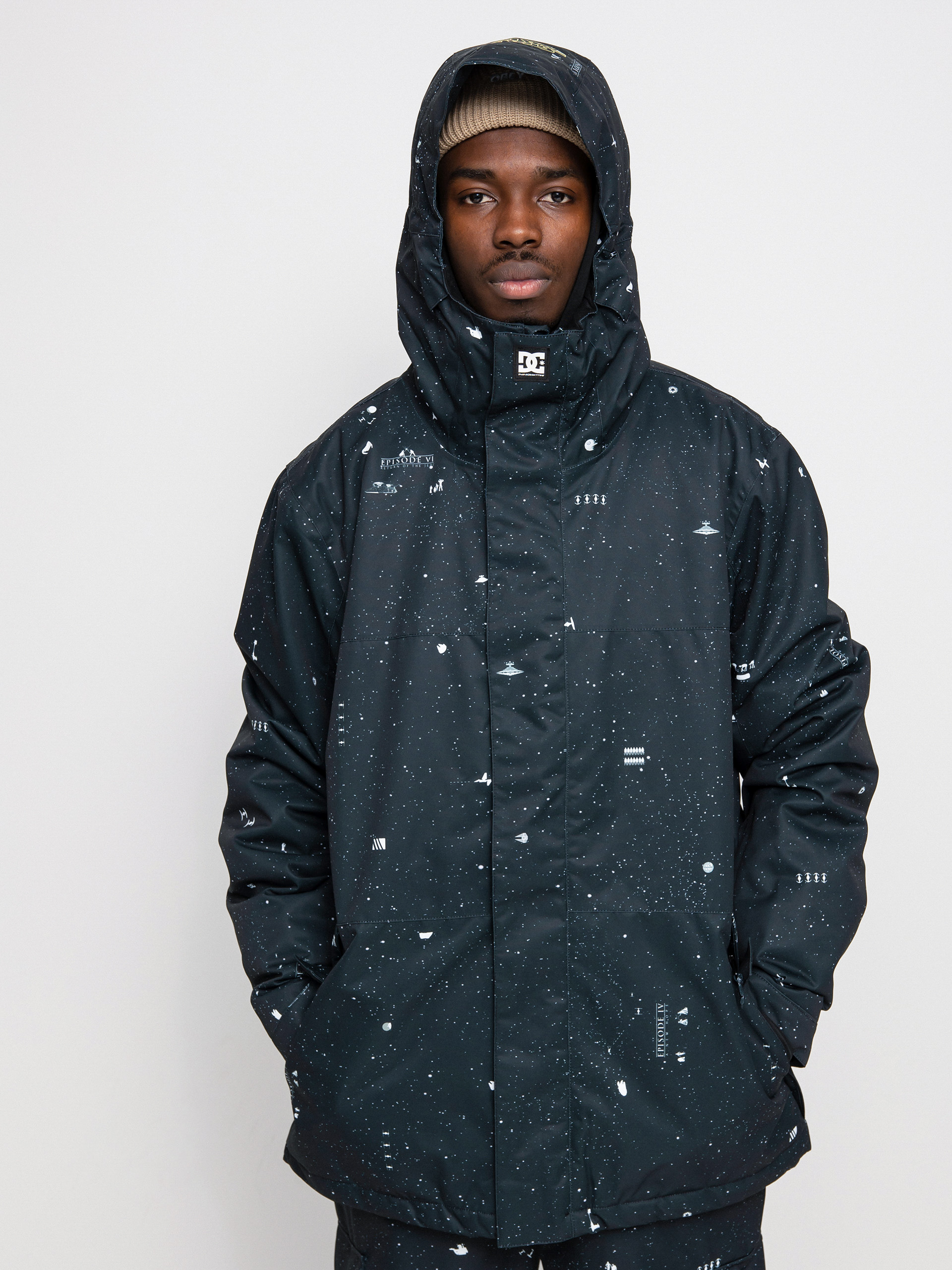 Mens DC X Star Wars Defy Snowboard jacket (black/yellow)