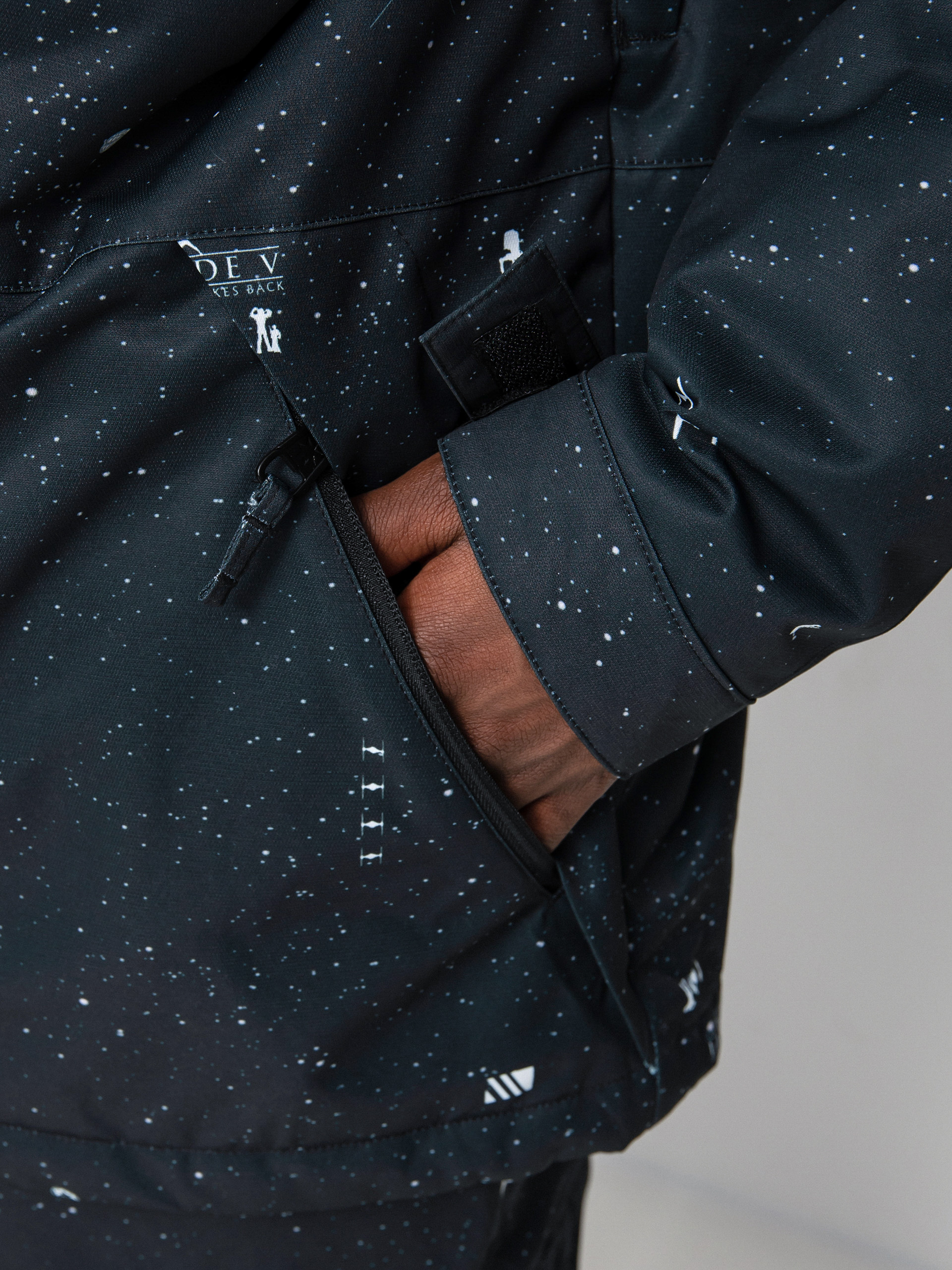 Mens DC X Star Wars Defy Snowboard jacket (black/yellow)