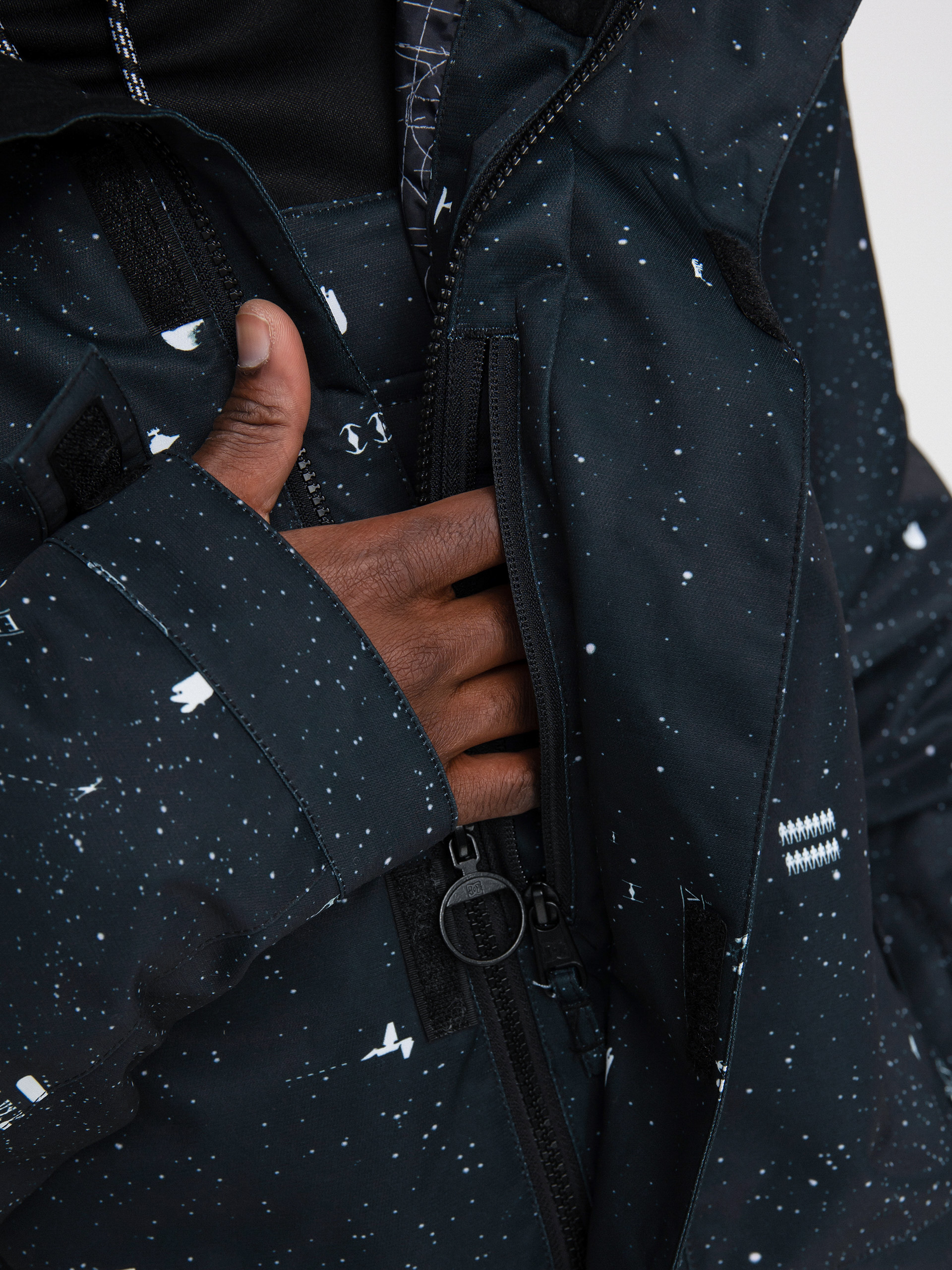 Mens DC X Star Wars Defy Snowboard jacket (black/yellow)