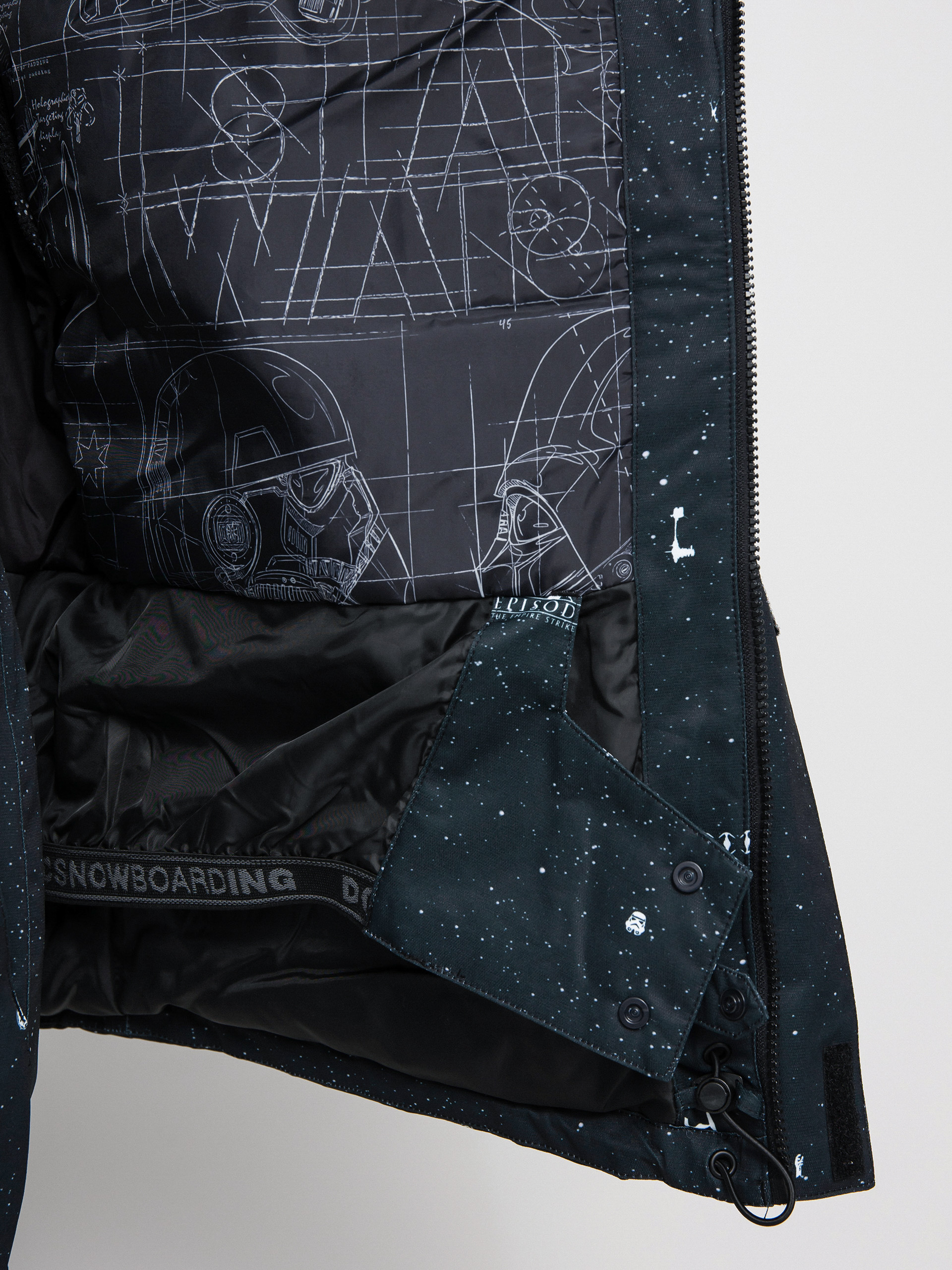 Mens DC X Star Wars Defy Snowboard jacket (black/yellow)
