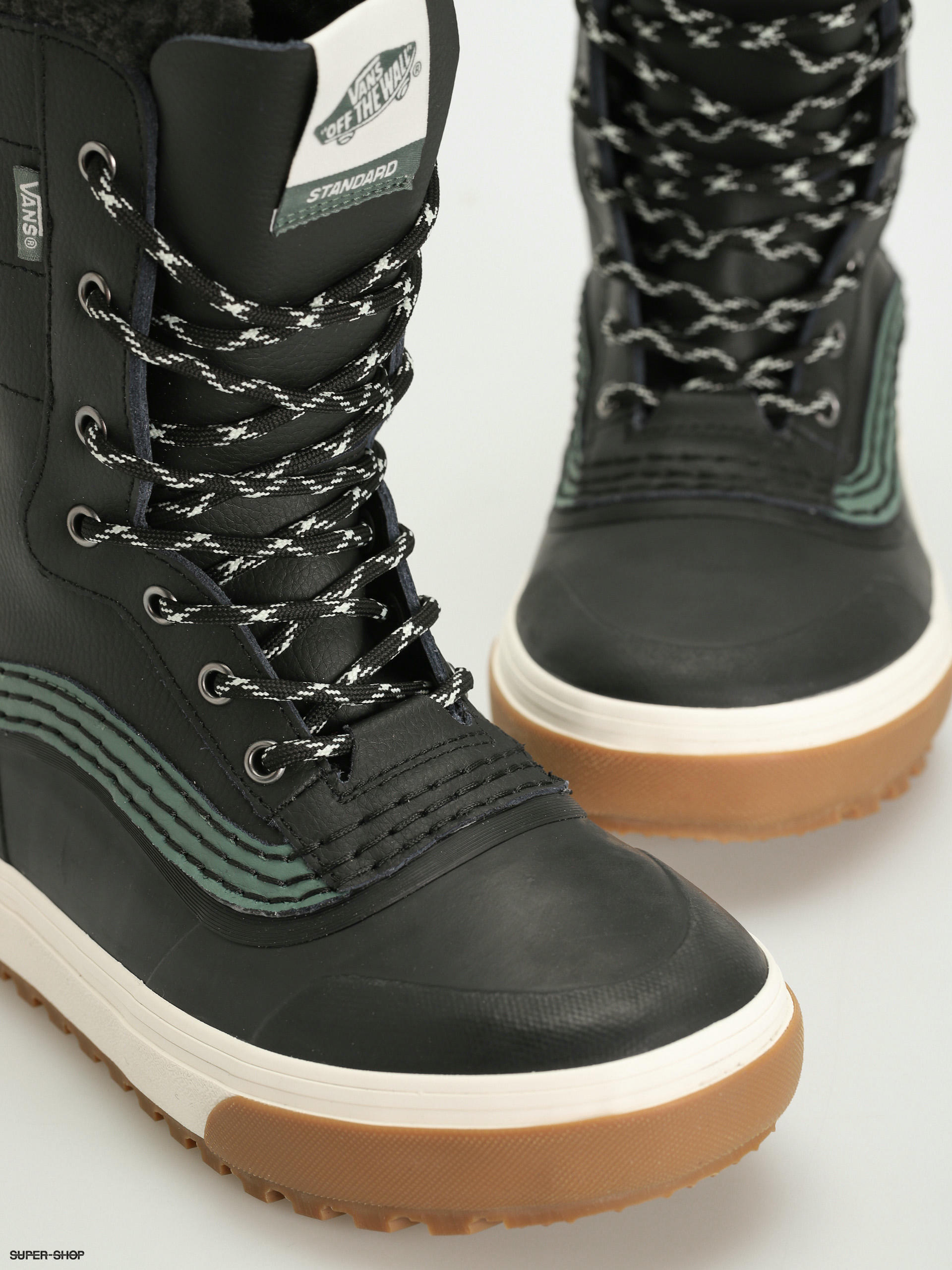 Vans black leather store boots