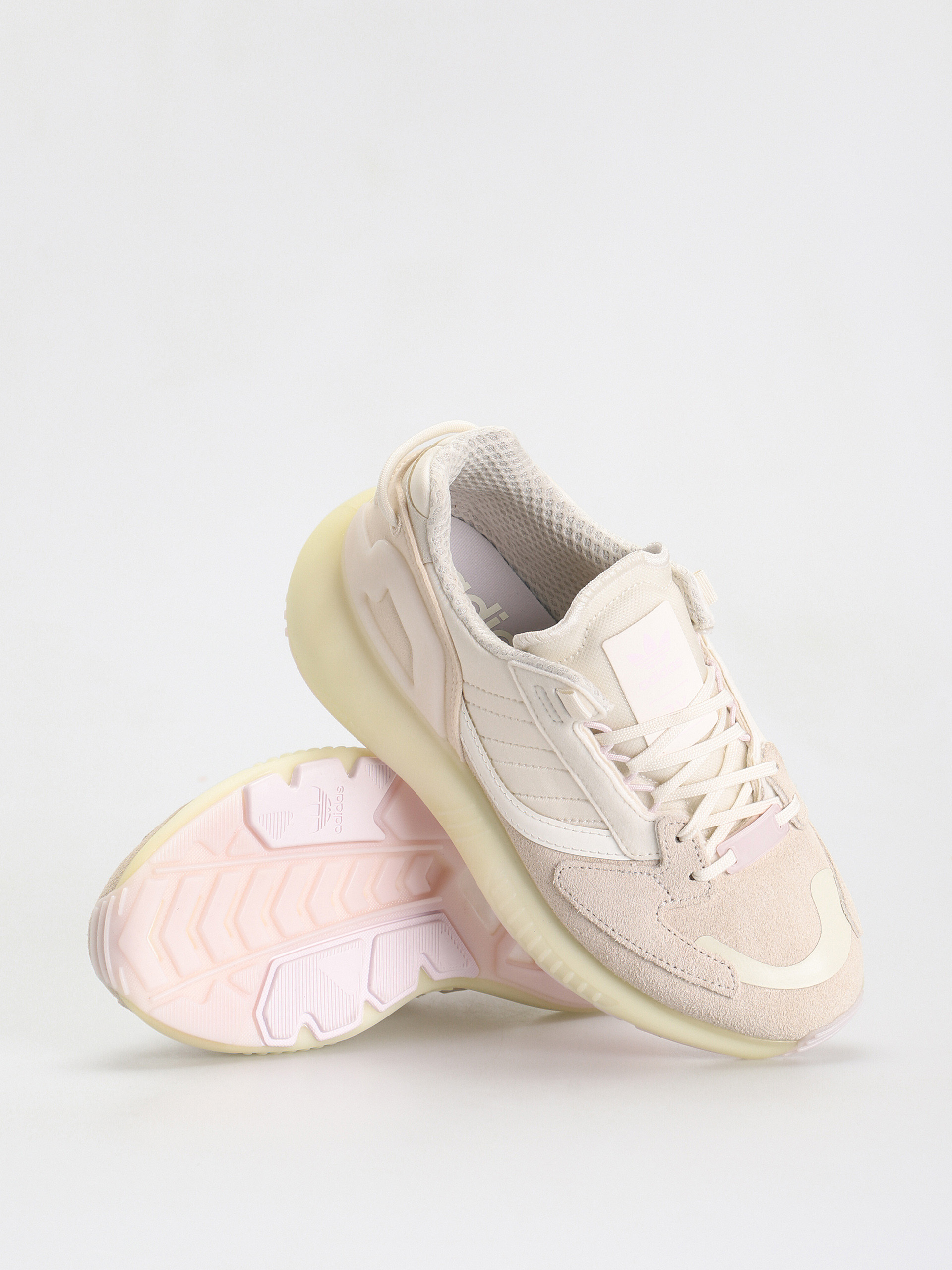 adidas Originals Zx 5K Boost Shoes Wmn (owhite/clowhi/almpnk)