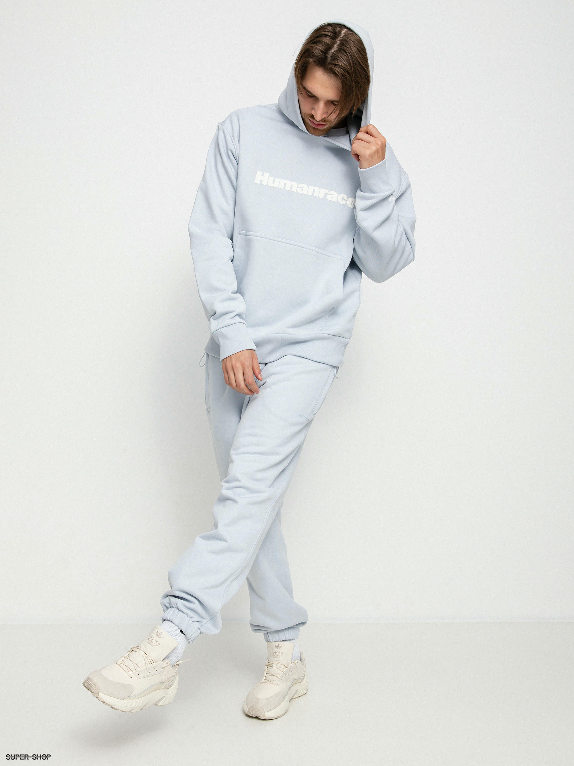 adidas Originals Pharrell Williams Basics HD Hoodie (halblu)