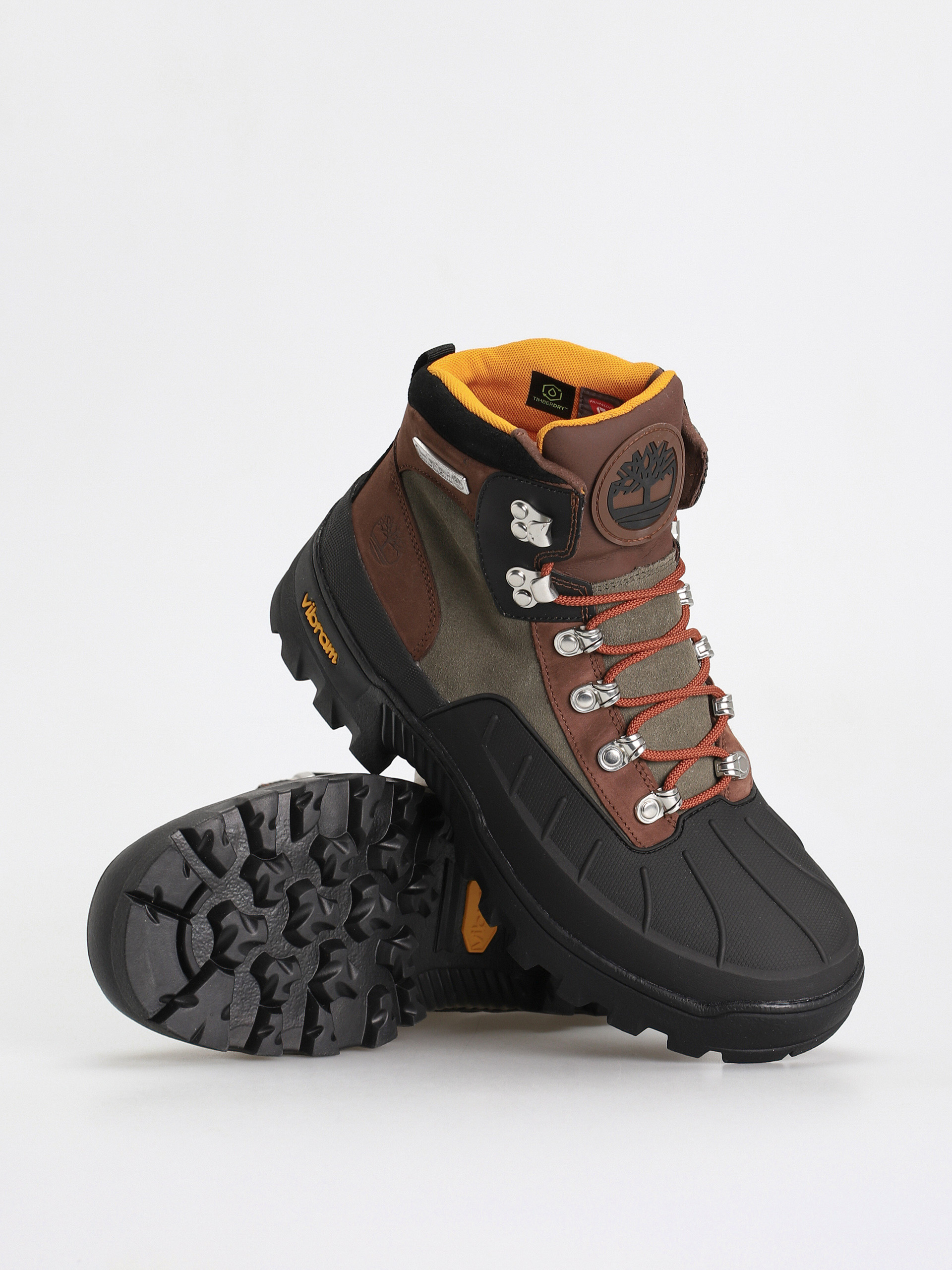 Timberland Vibram Euro Hiker Wp Shoes (dark brown nubuck)