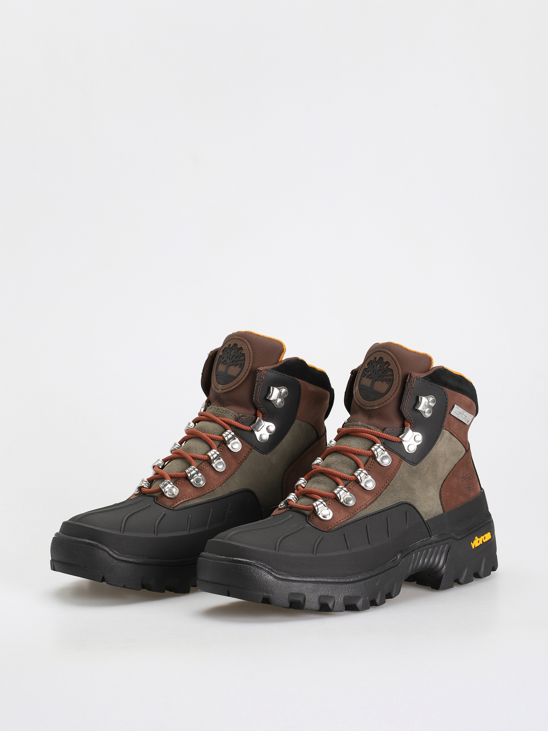 Timberland Vibram Euro Hiker Wp Shoes (dark brown nubuck)