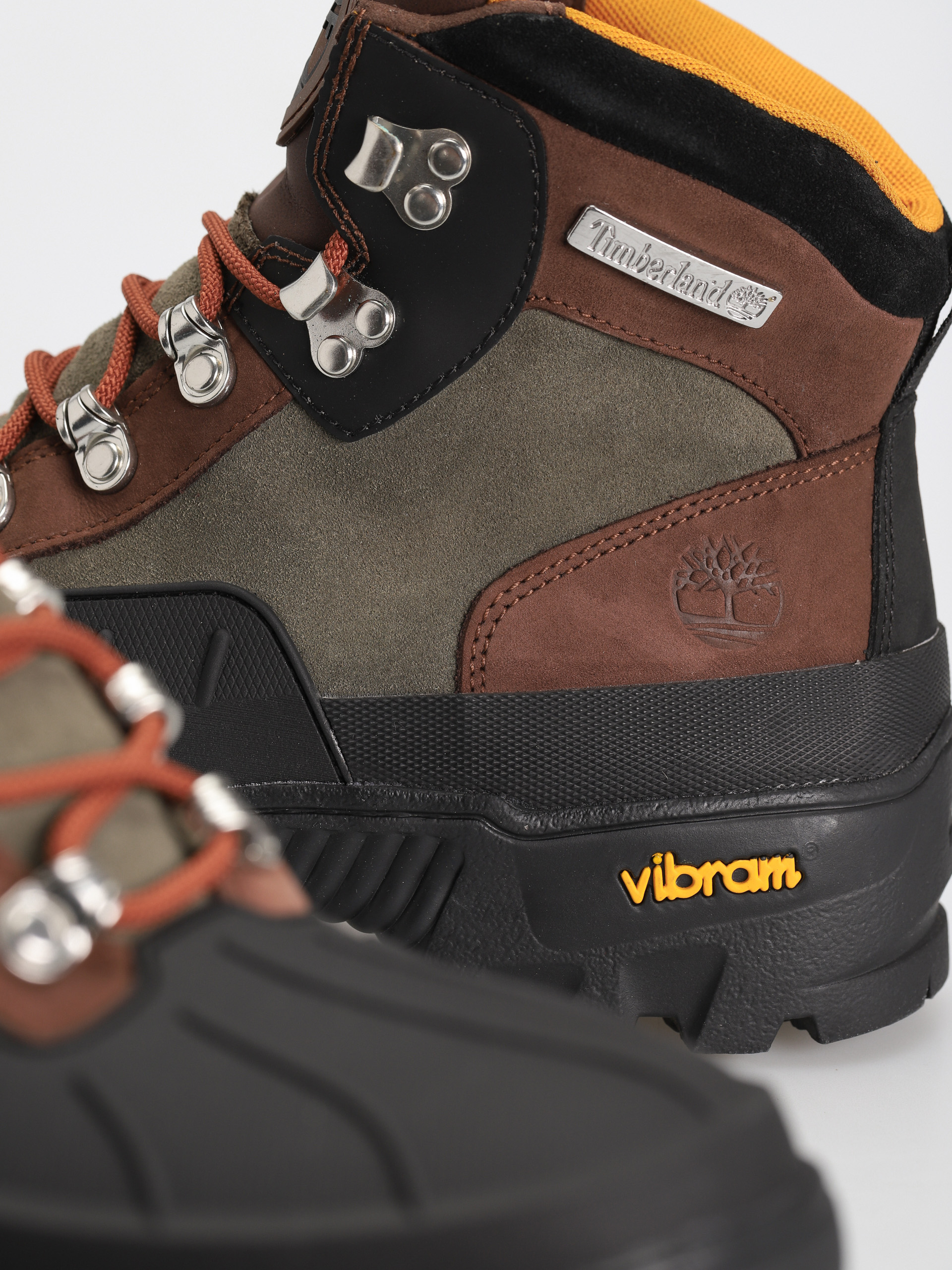 Timberland Vibram Euro Hiker Wp Shoes (dark brown nubuck)