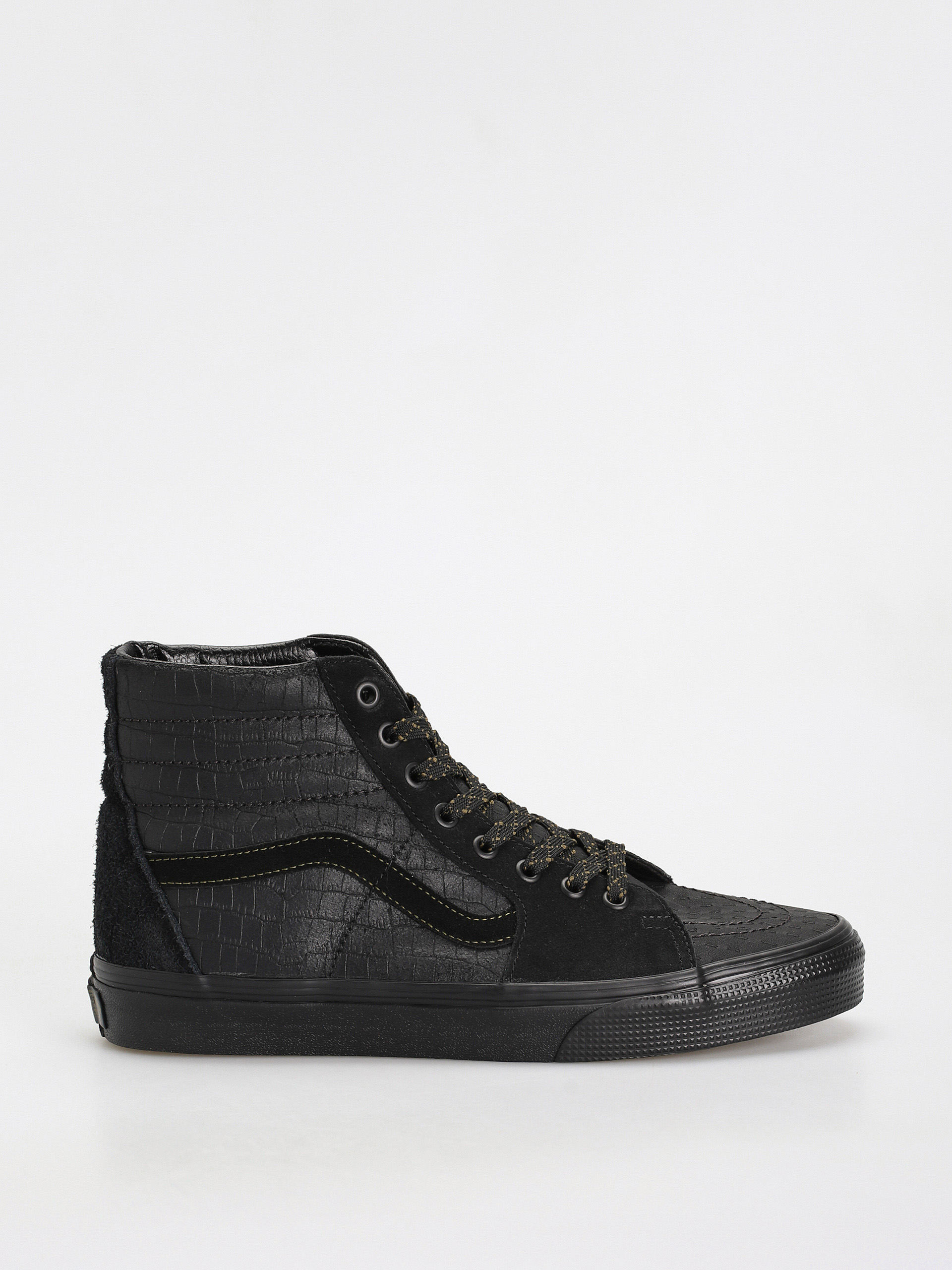 Vans Sk8 Hi Shoes (mono patchwork blackout)