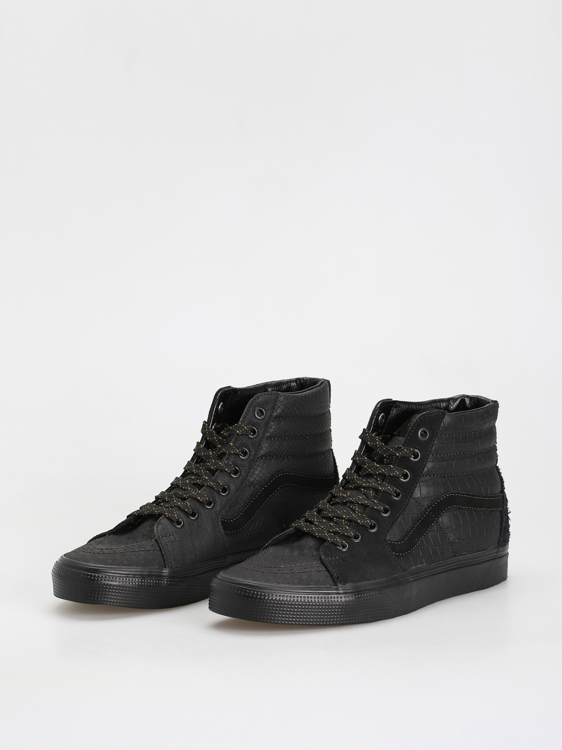 Vans Sk8 Hi Shoes (mono patchwork blackout)