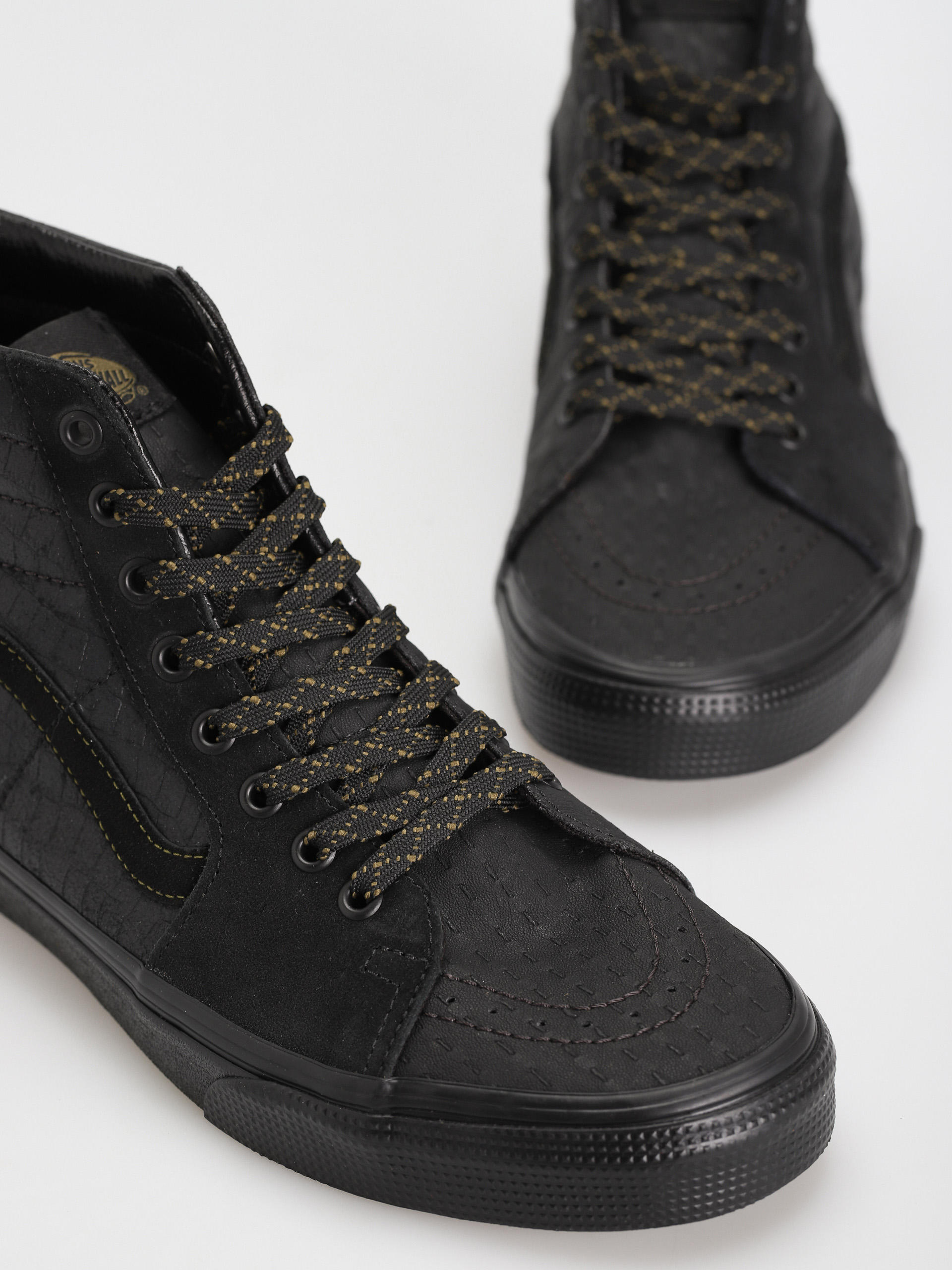 Vans Sk8 Hi Shoes (mono patchwork blackout)