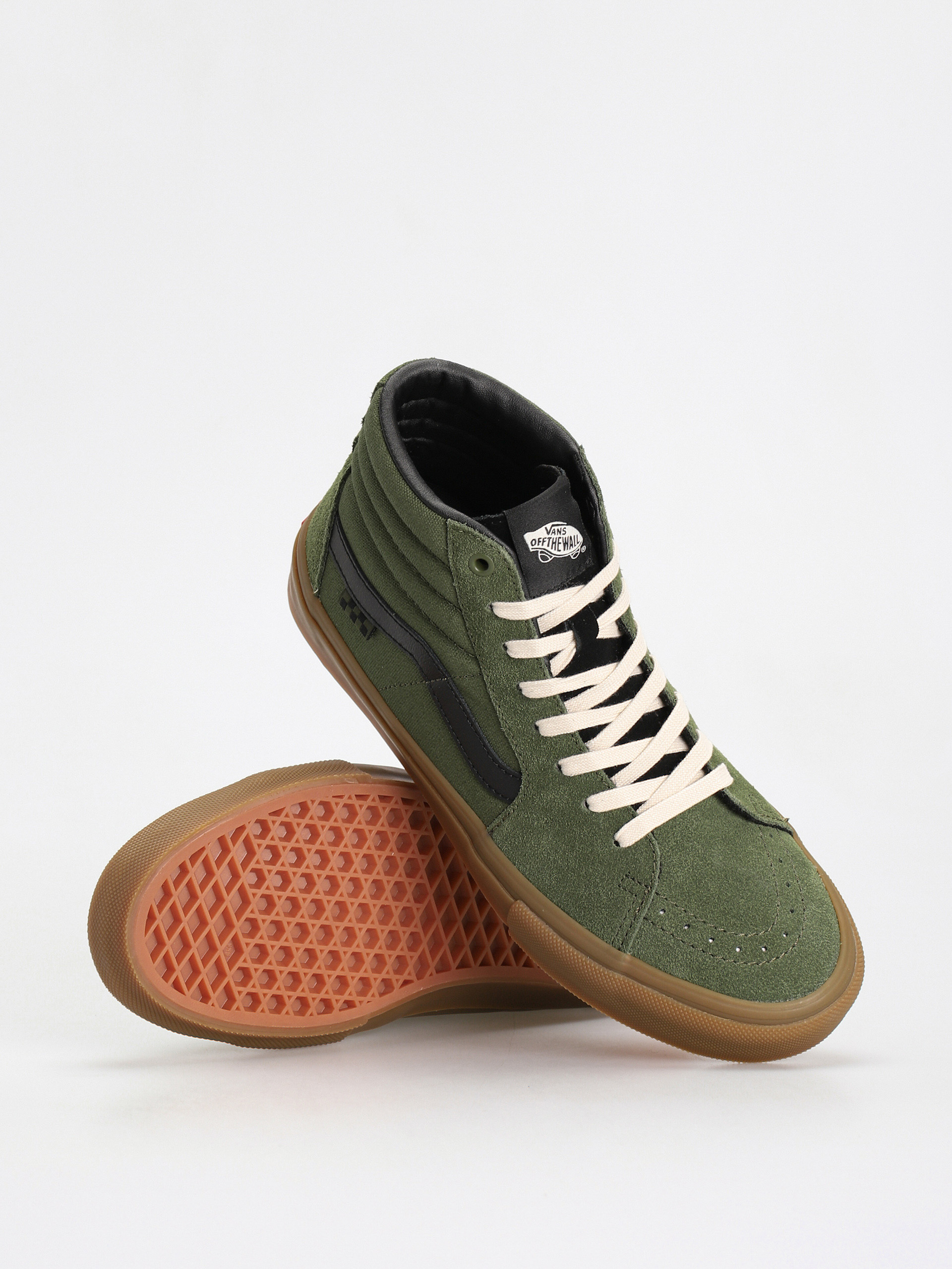 Vans Skate Sk8 Hi Shoes green (green/gum)