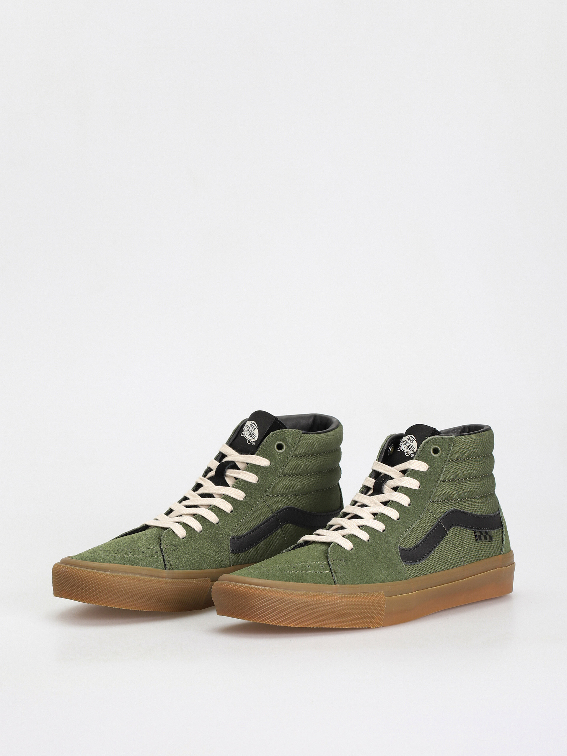 Vans Skate Sk8 Hi Shoes (green/gum)