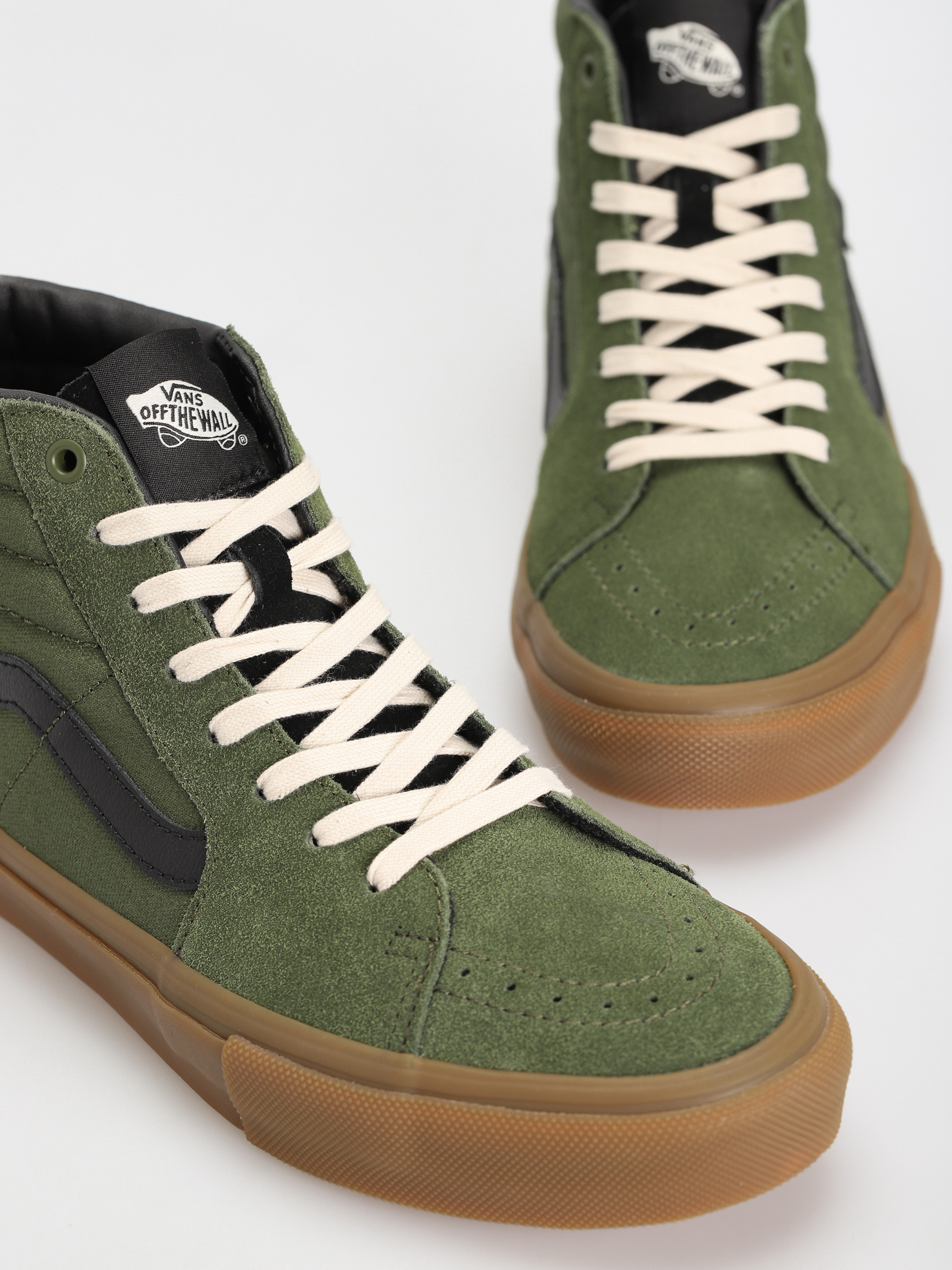 Vans Skate Sk8 Hi Shoes (green/gum)