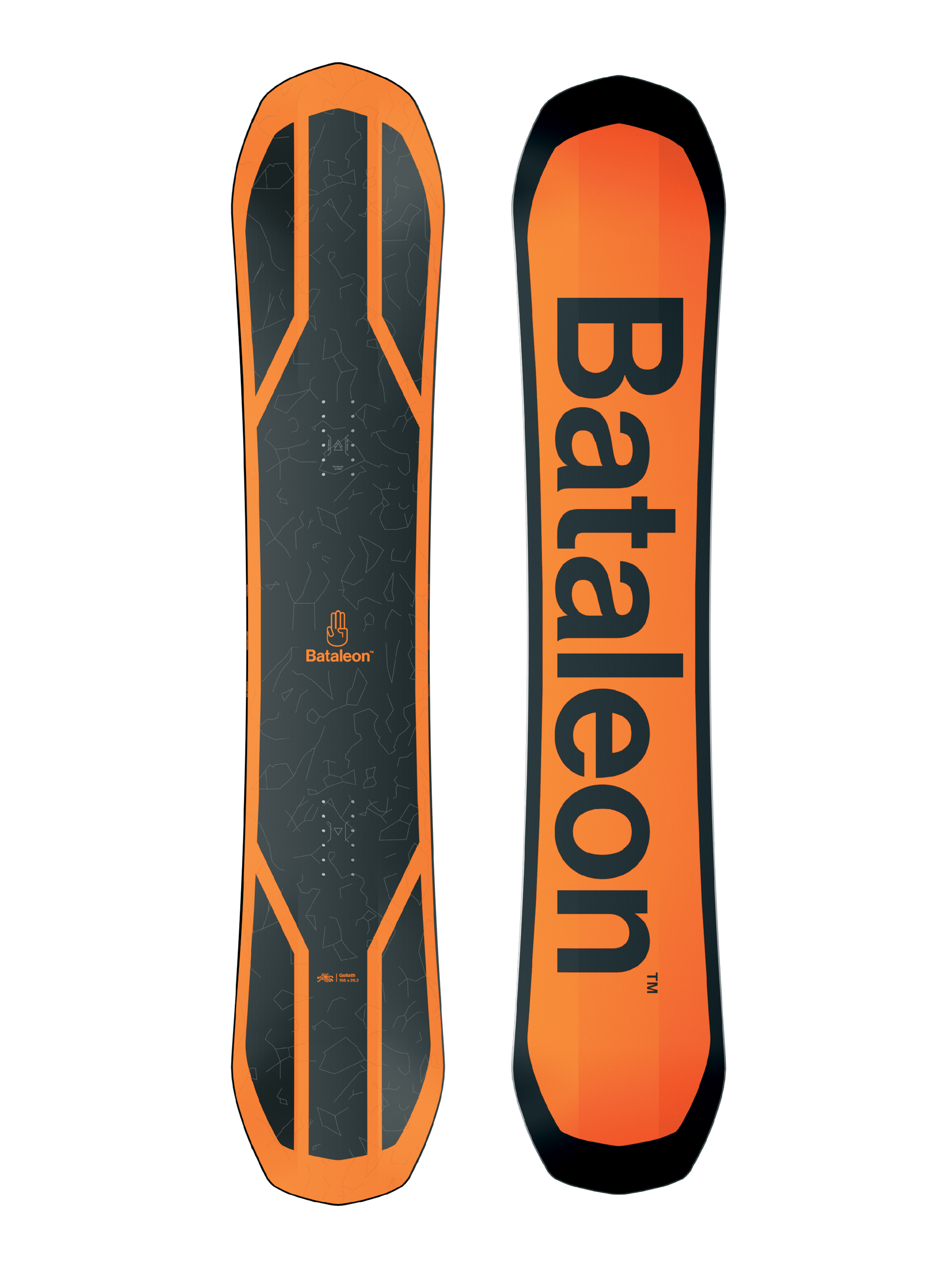 Bataleon Goliath Snowboard - black, orange