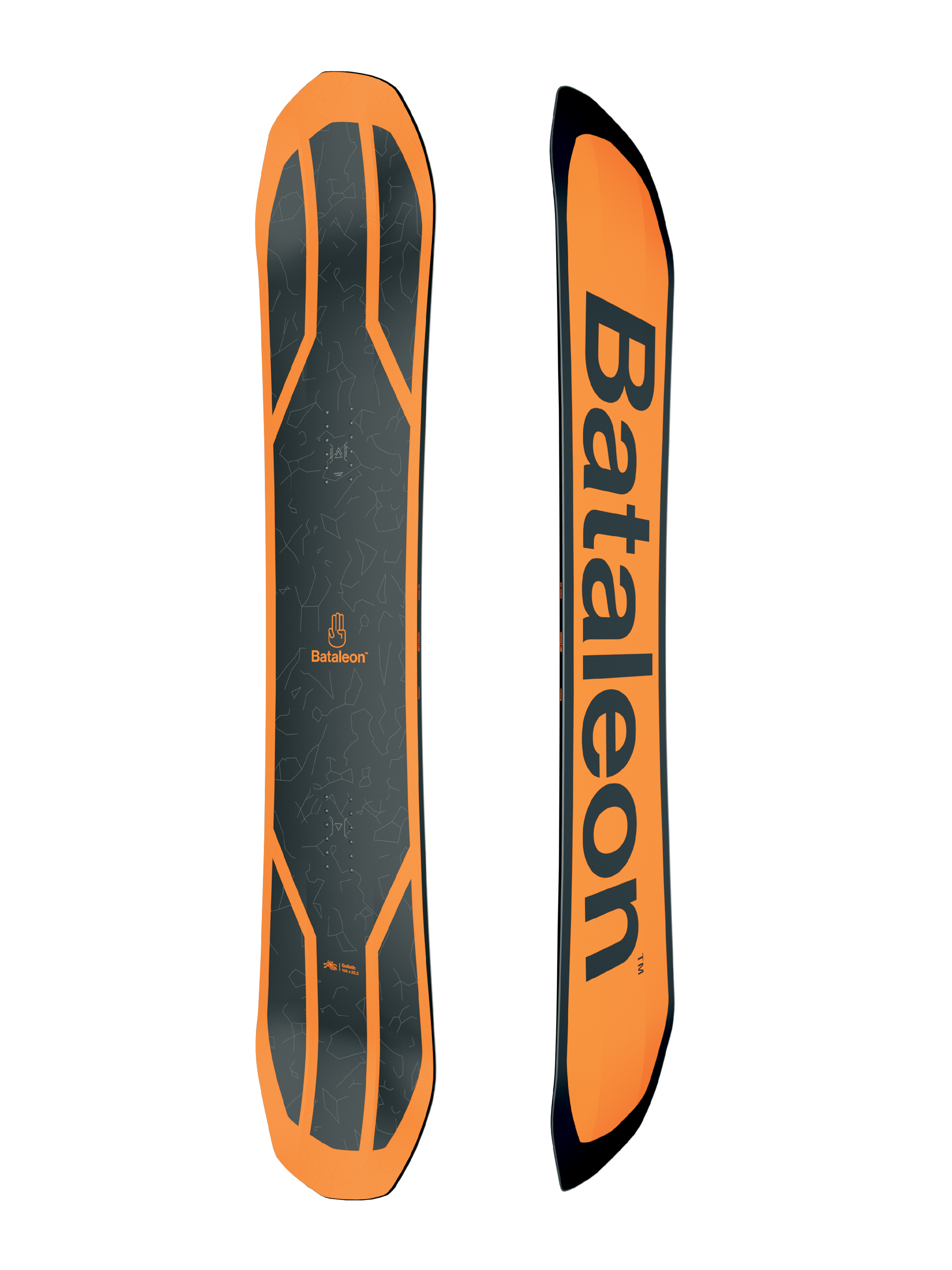 BATALEON Goliath+ スノーボード 156 Bataleon Goliath Snowboard - black, orange