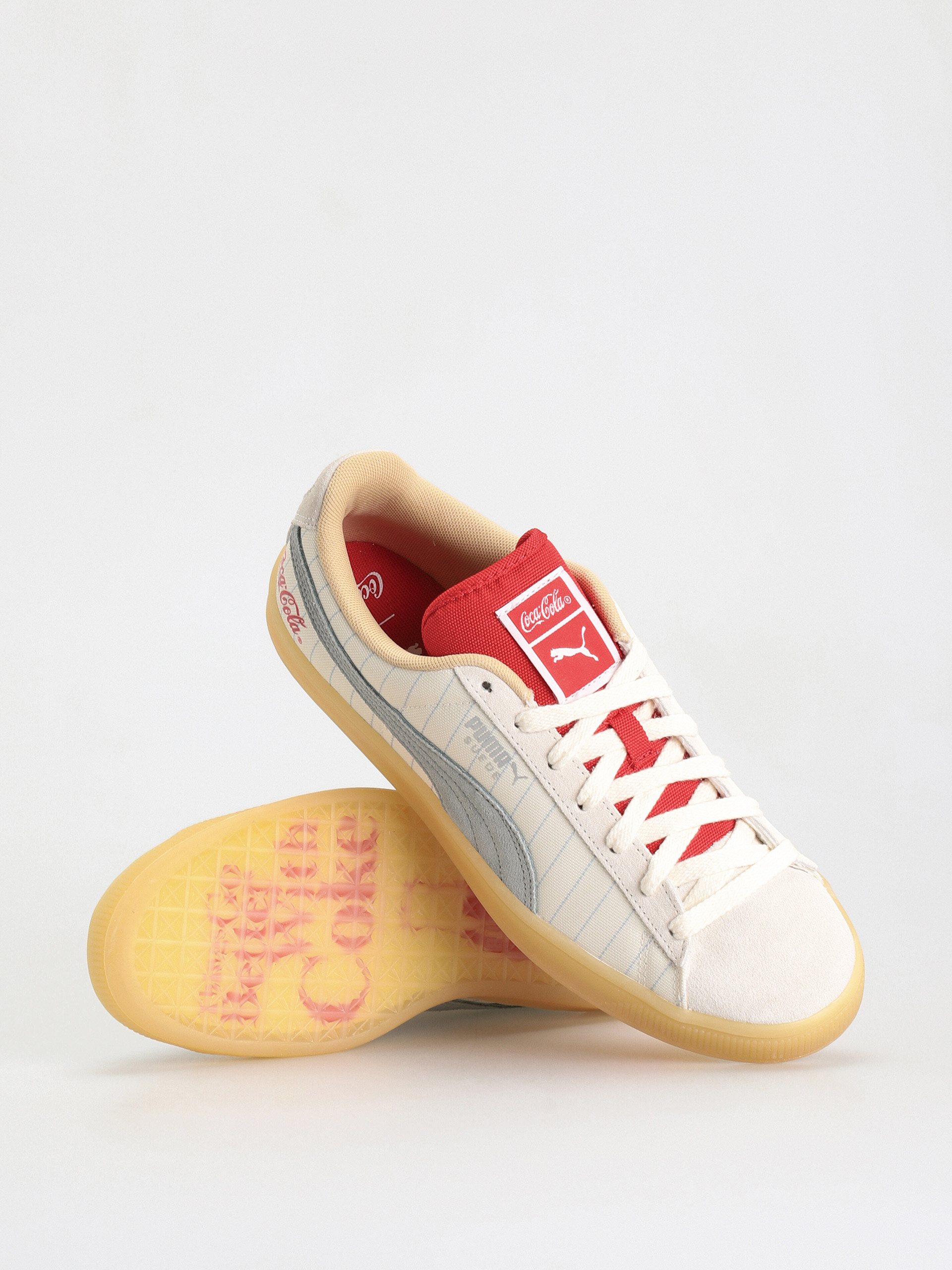 Puma X Coca Cola Suede Shoes (ivory glow/slate)