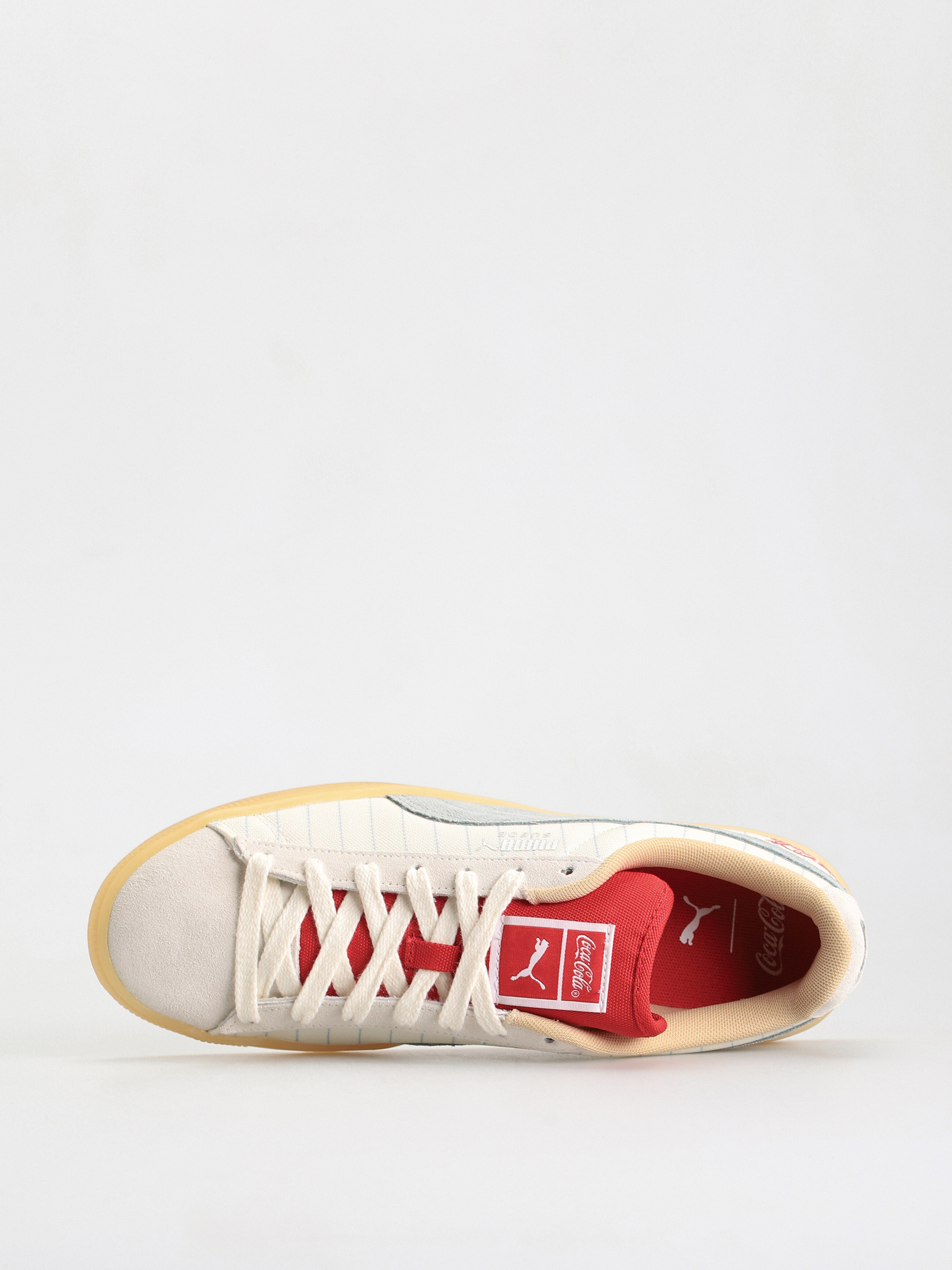 Puma X Coca Cola Suede Shoes (ivory glow/slate)