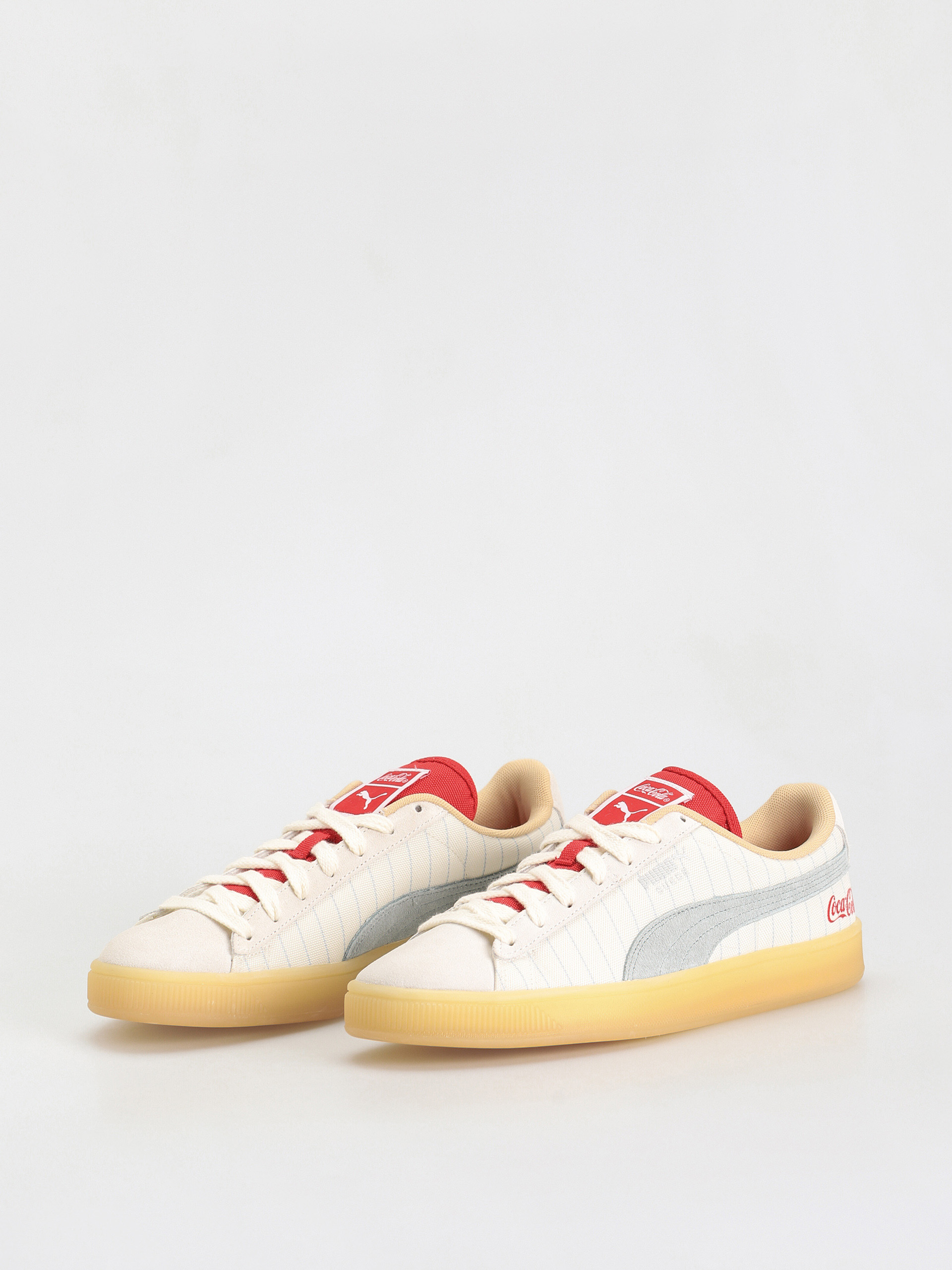Puma X Coca Cola Suede Shoes (ivory glow/slate)