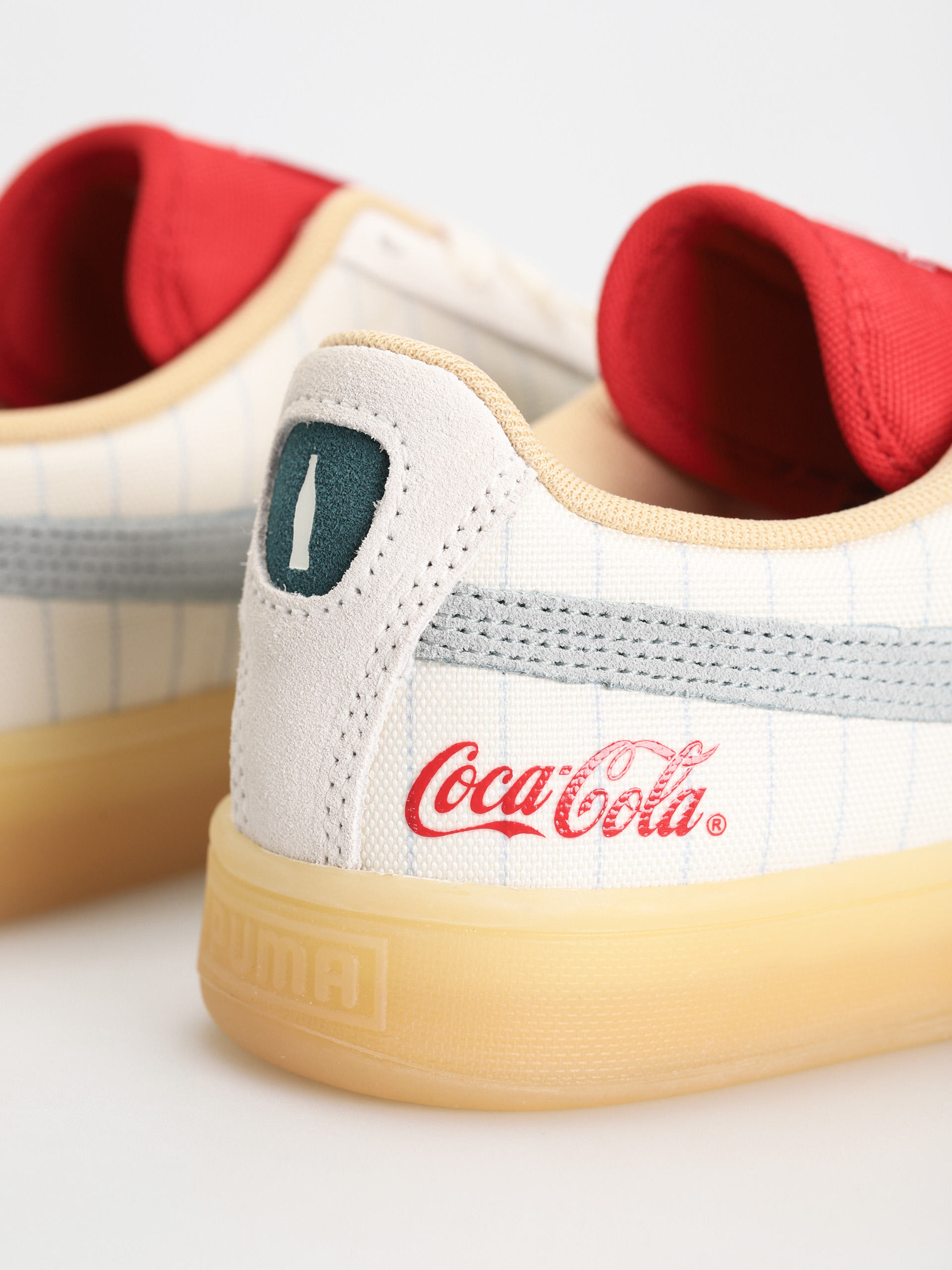 Puma X Coca Cola Suede Shoes (ivory glow/slate)