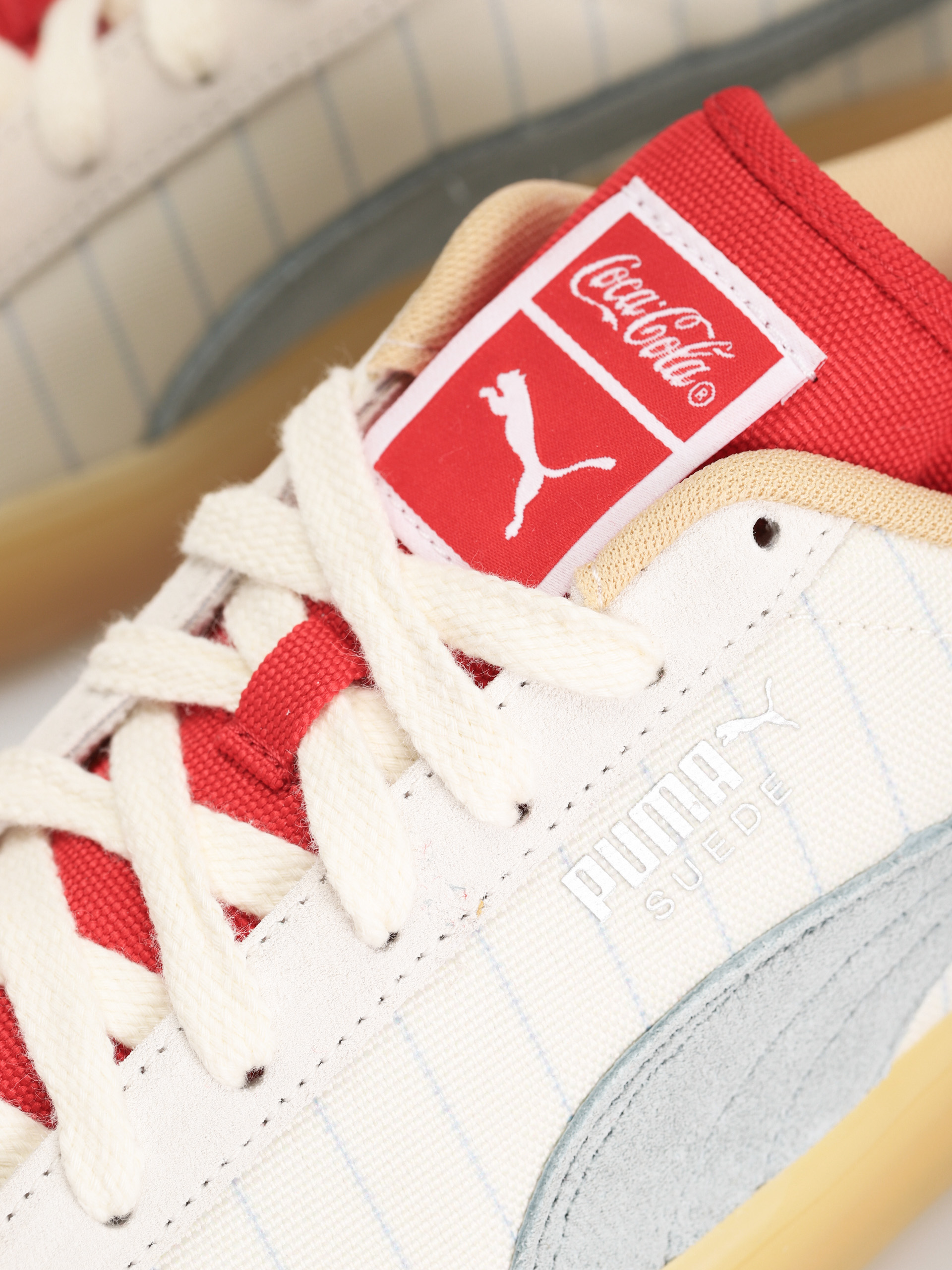 Puma X Coca Cola Suede Shoes (ivory glow/slate)