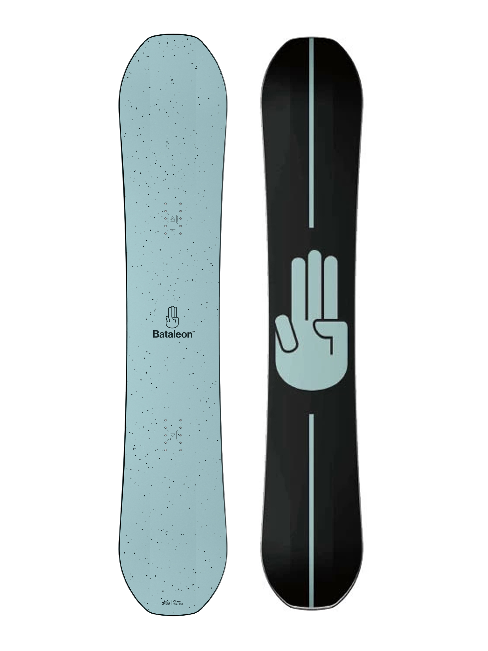 Bataleon Chaser Snowboard - blue, black (black/teal)