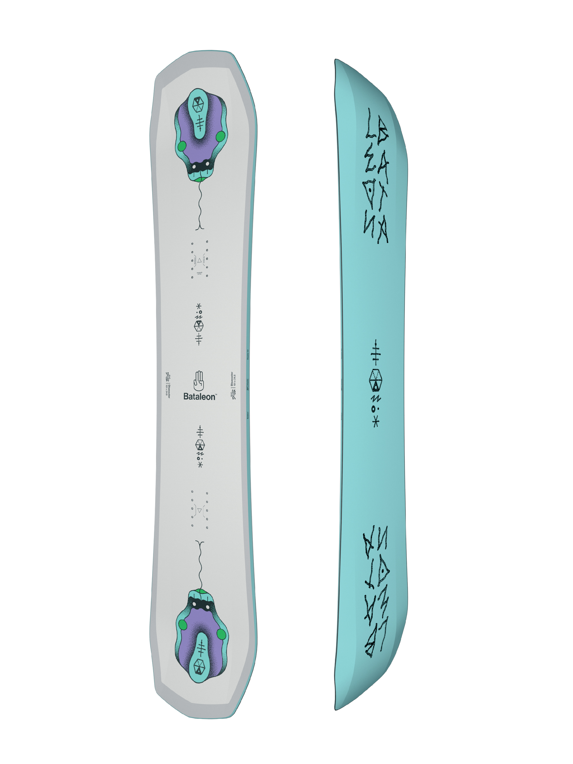 Mens Bataleon Disaster Snowboard (blue)