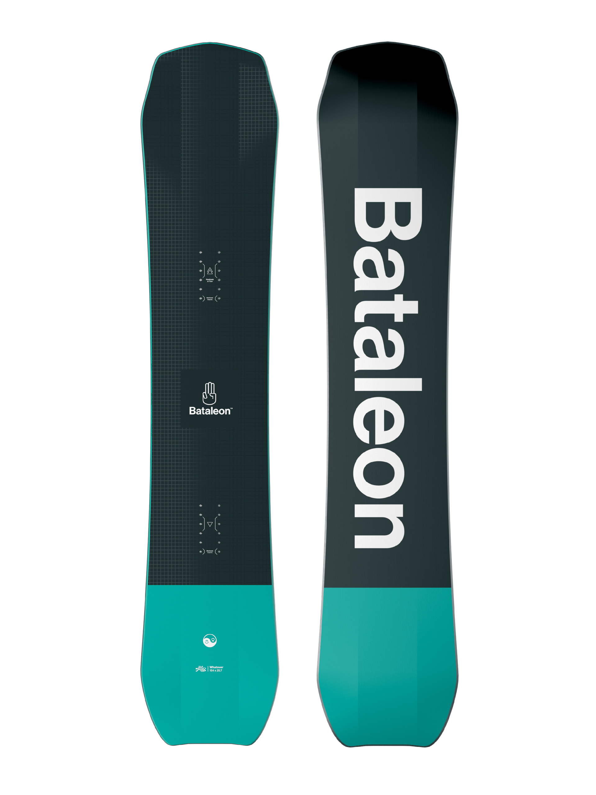 Bataleon Whatever Snowboard - black (black/white/green)