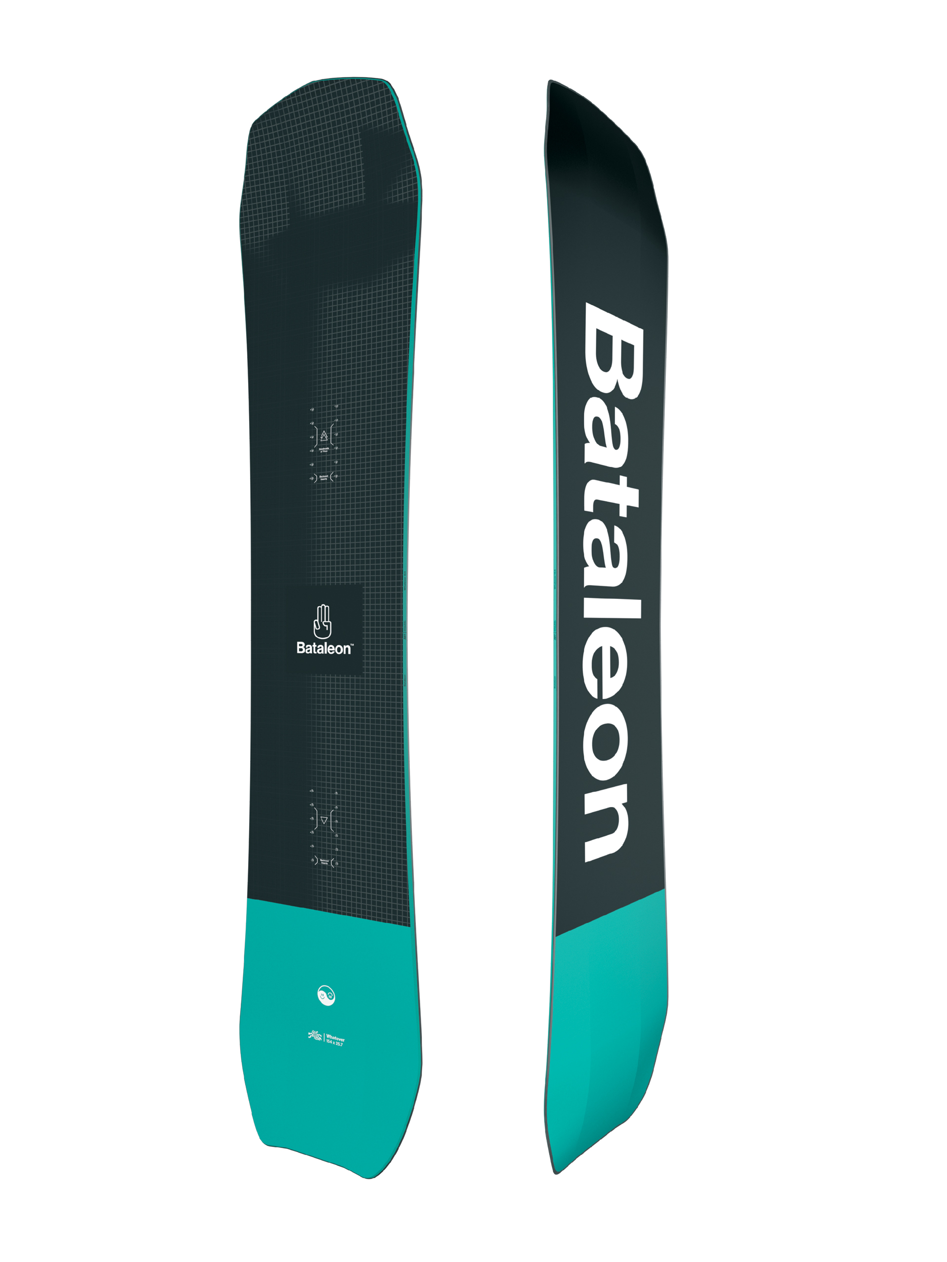 Bataleon Whatever Snowboard - black (black/white/green)