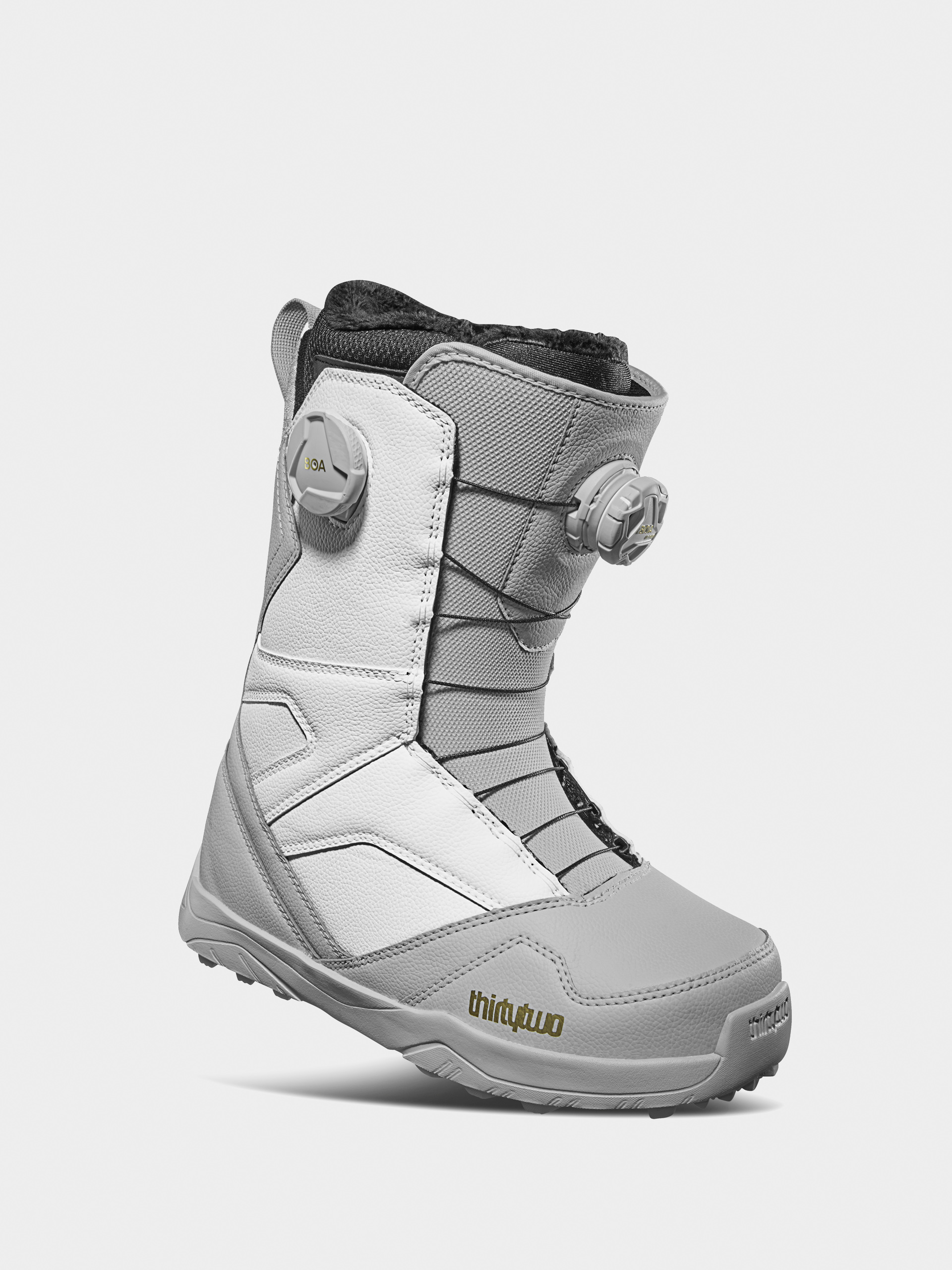 Womens ThirtyTwo Stw Double Boa Snowboard boots (grey/white)