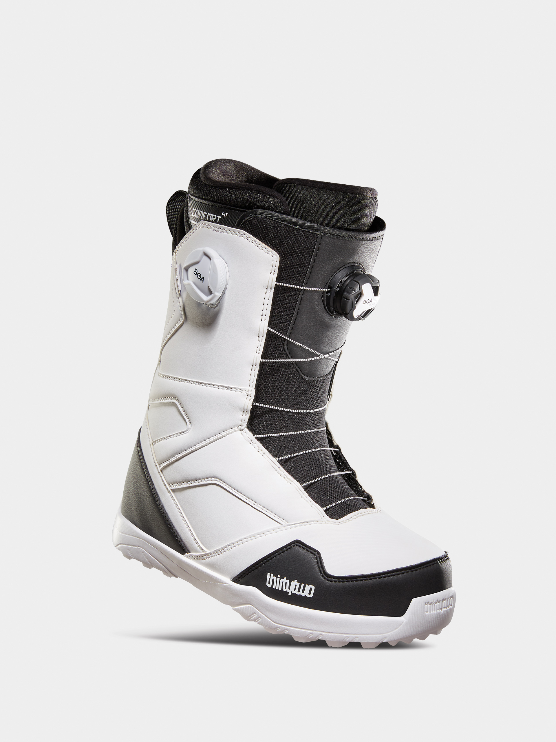 Mens ThirtyTwo Stw Double Boa Snowboard boots (white)