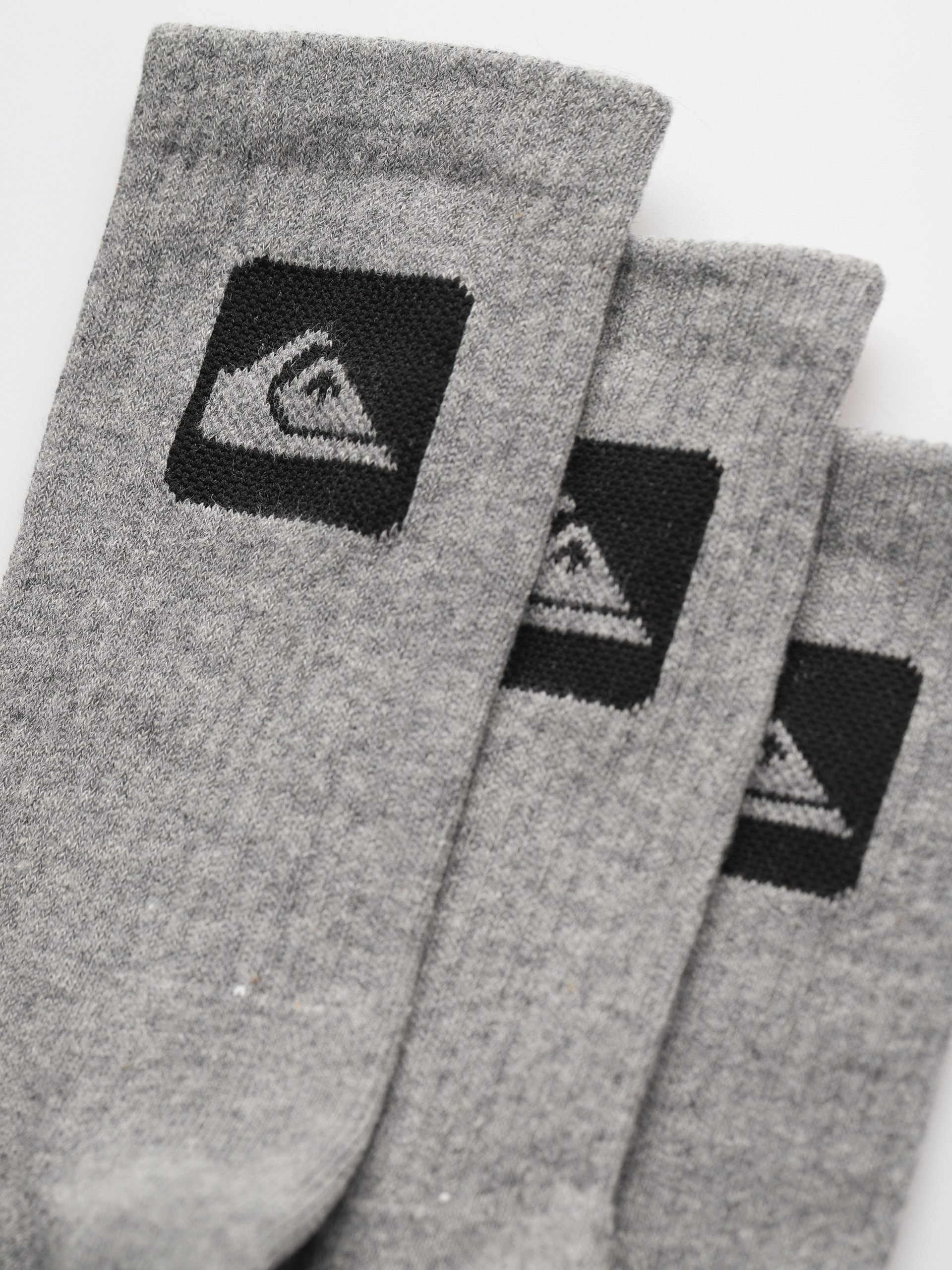 Quiksilver 3 Crew Pack Socks (light grey heather)