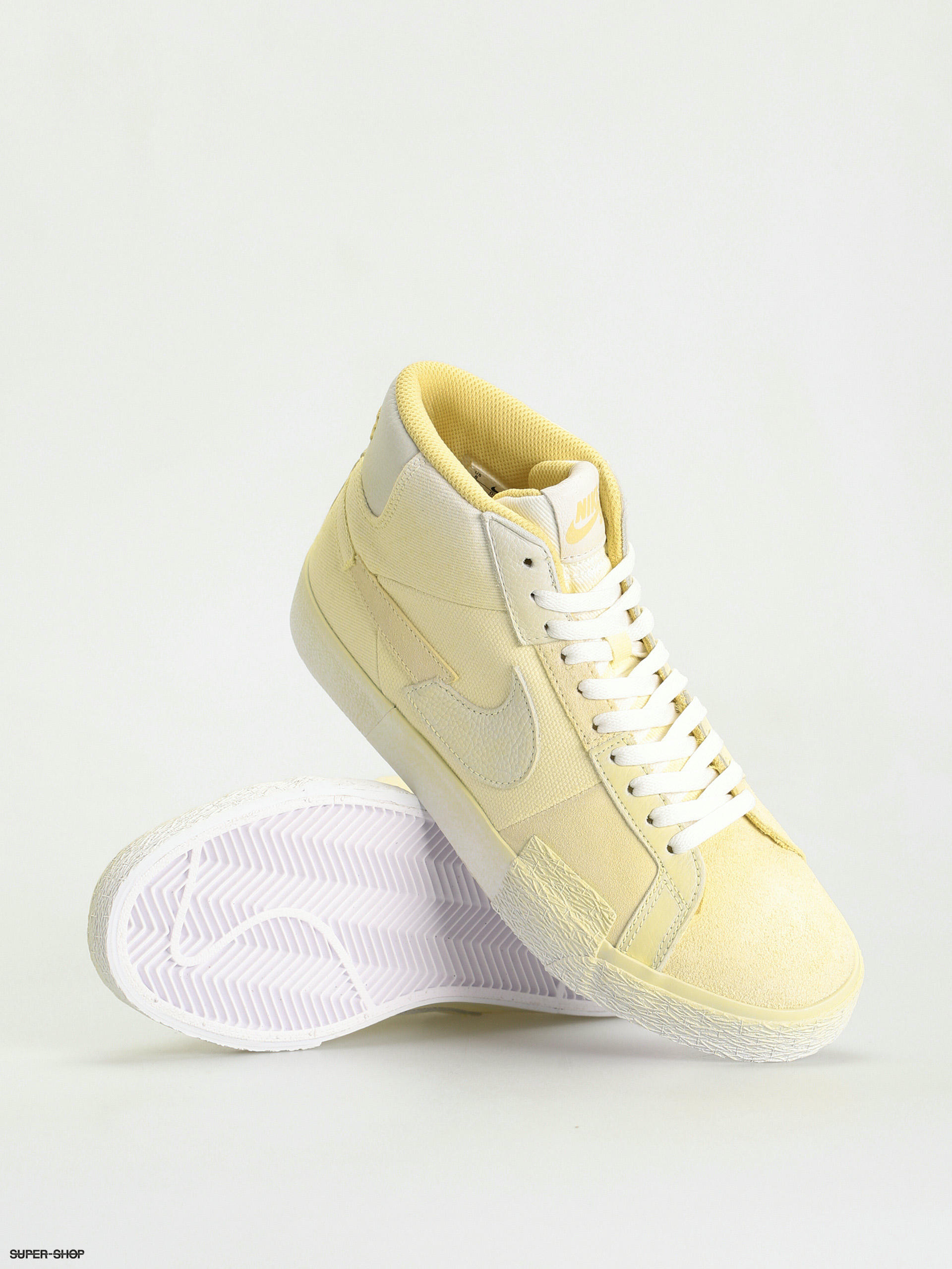 Nike SB Zoom Blazer Mid Prm Shoes (lemon wash/lemon wash lemon wash white)