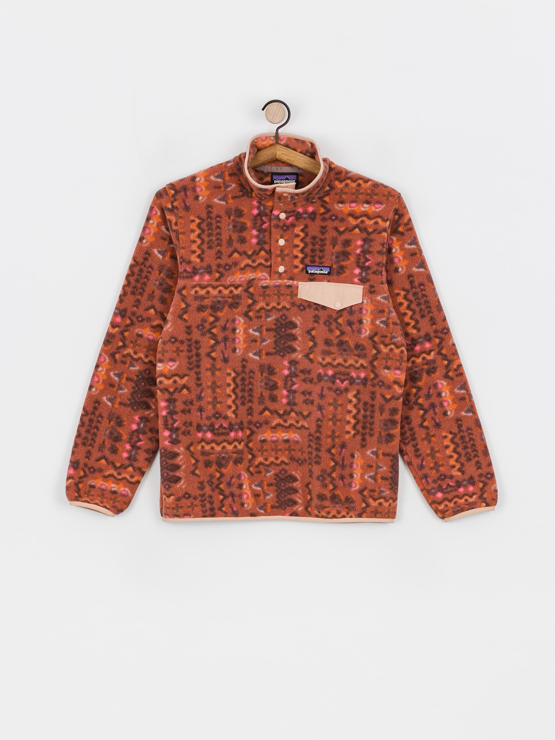 Patagonia Lightweight Synch Snap T Fleece Wmn - red (wandering