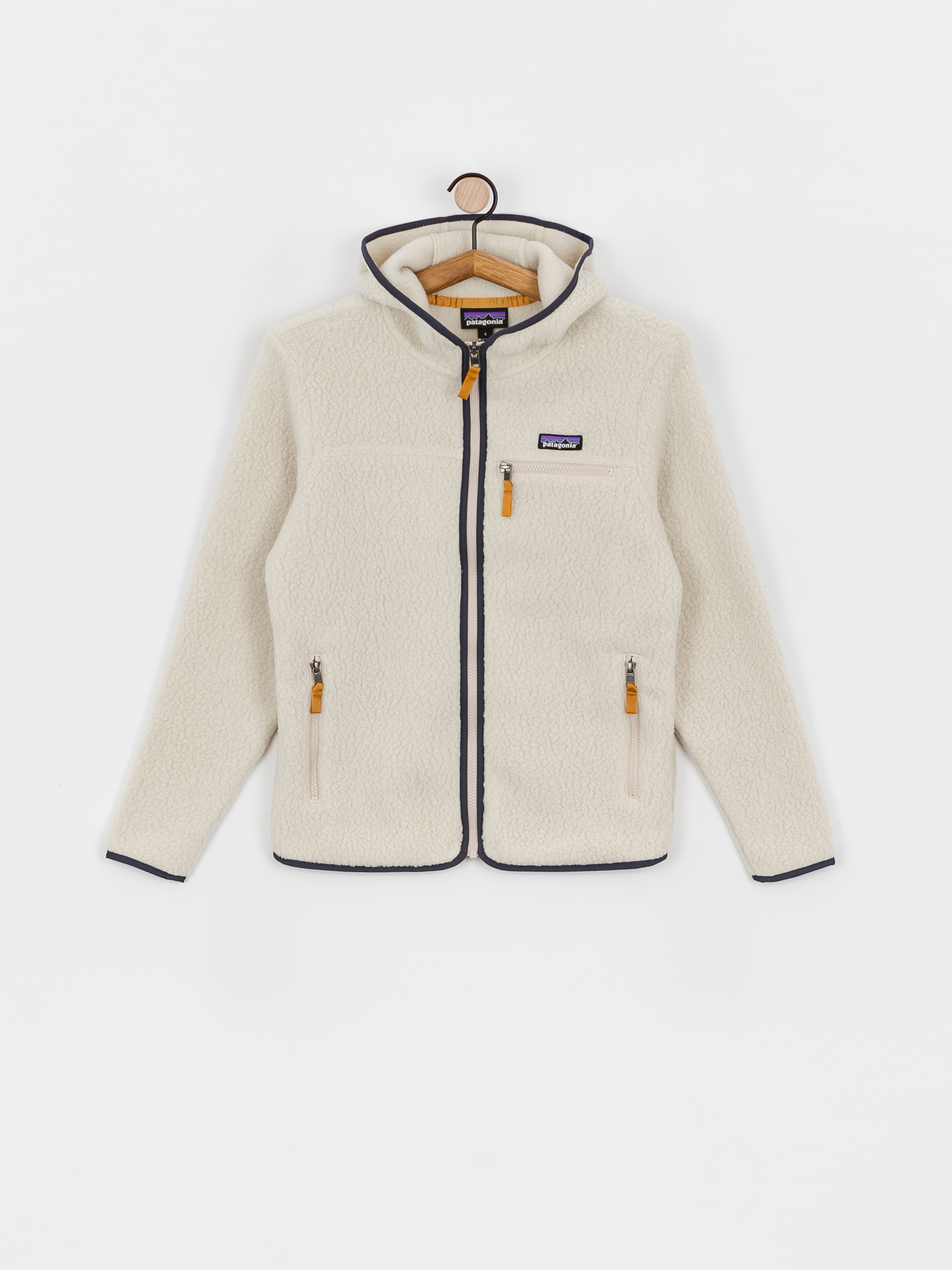 Womens Patagonia Retro Pile Hoody Fleece (pelican)