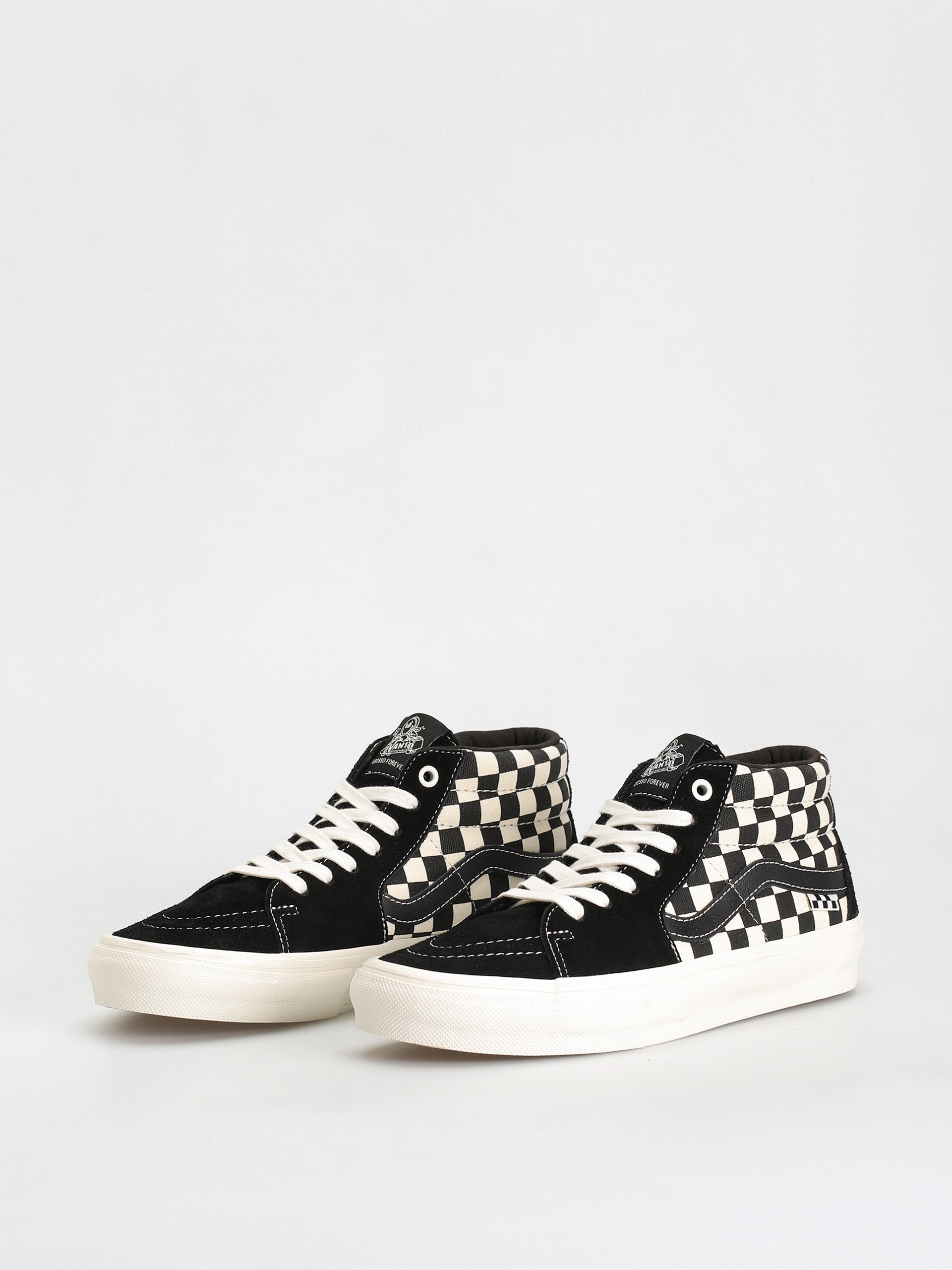 Vans Skate Grosso Mid Shoes (checkerboard black/marshmallow)