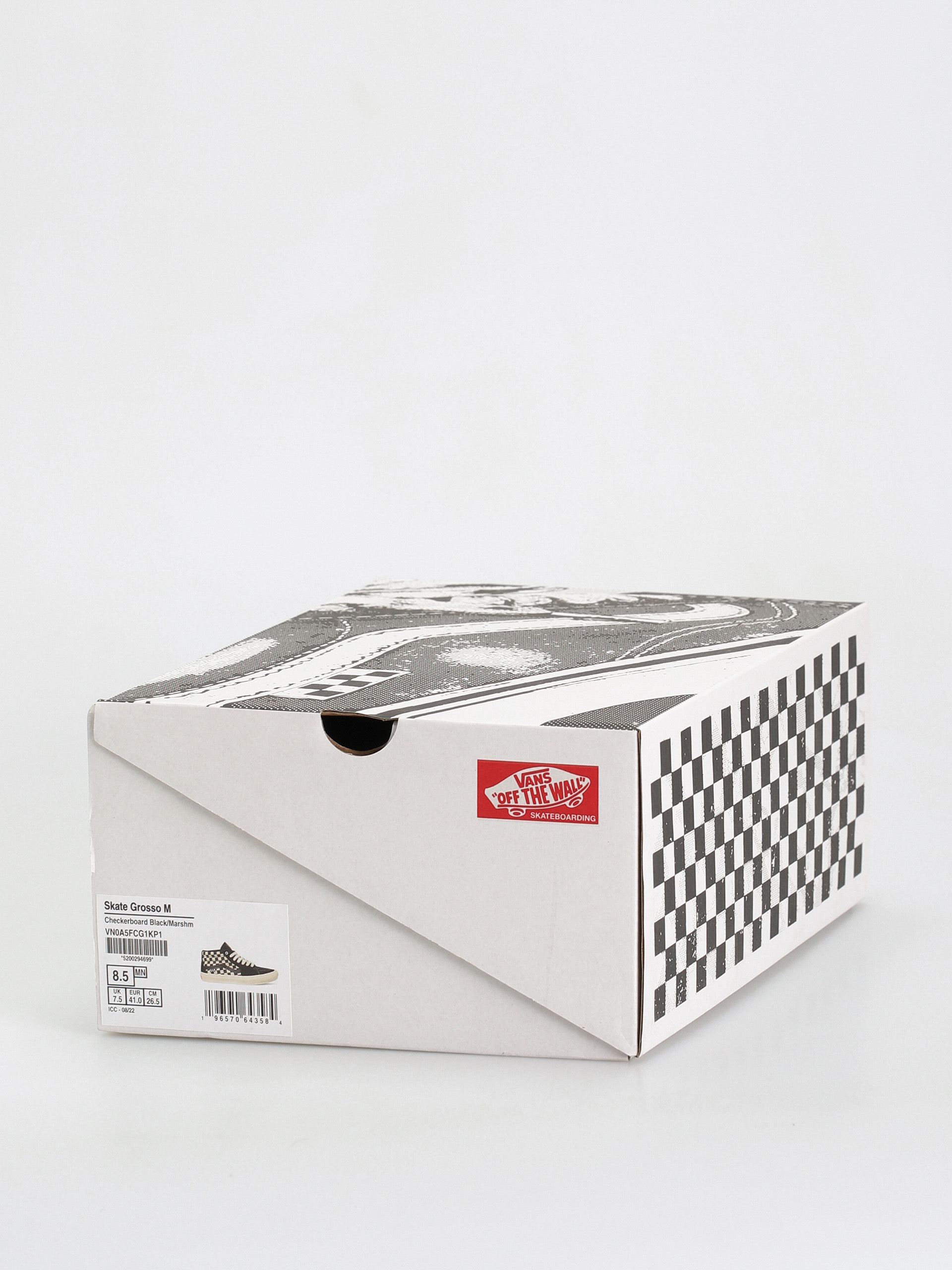 Vans Skate Grosso Mid Shoes (checkerboard black/marshmallow)