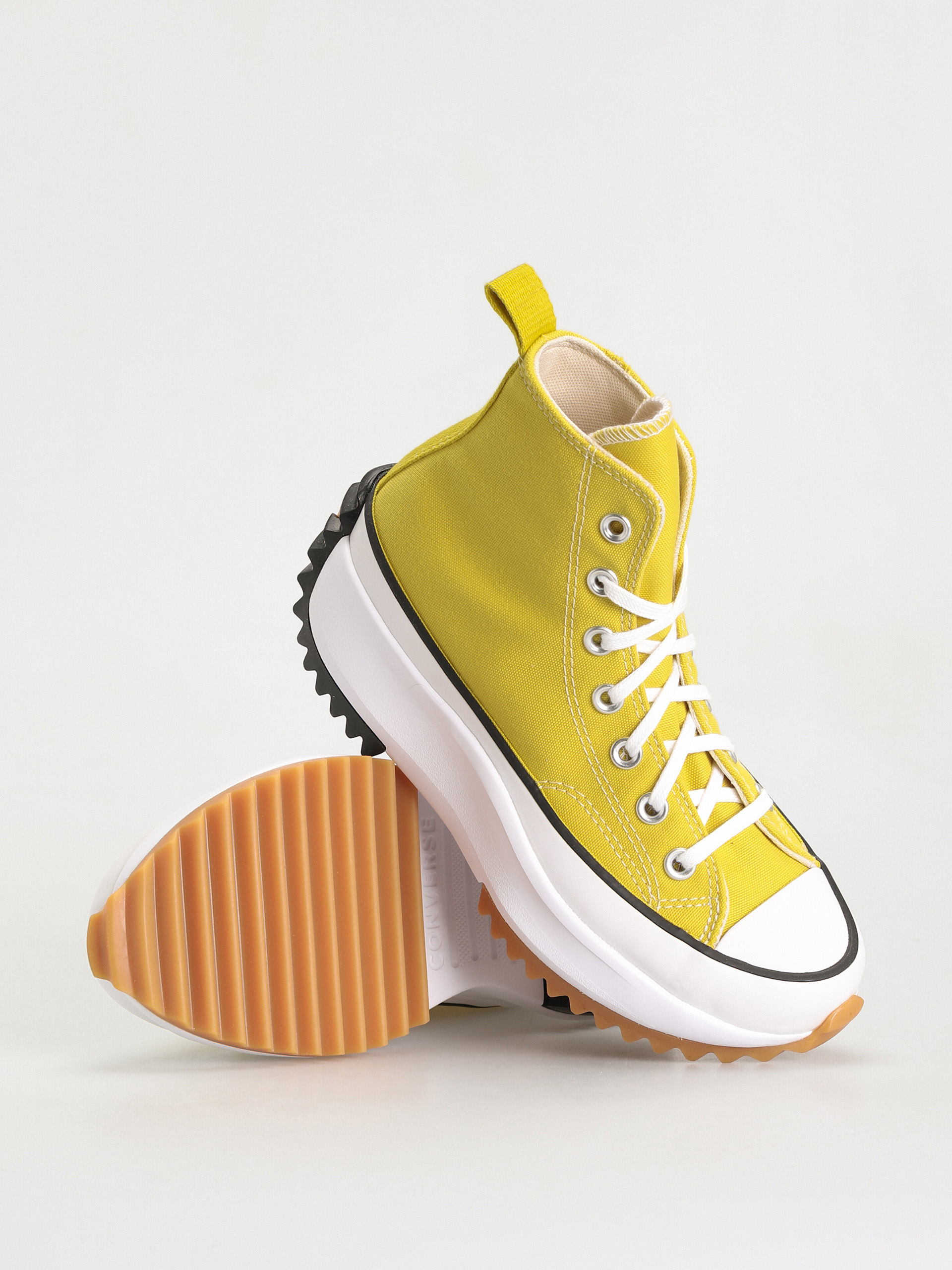 Converse Run Star Hike Hi Shoes (bitter lemon/black)
