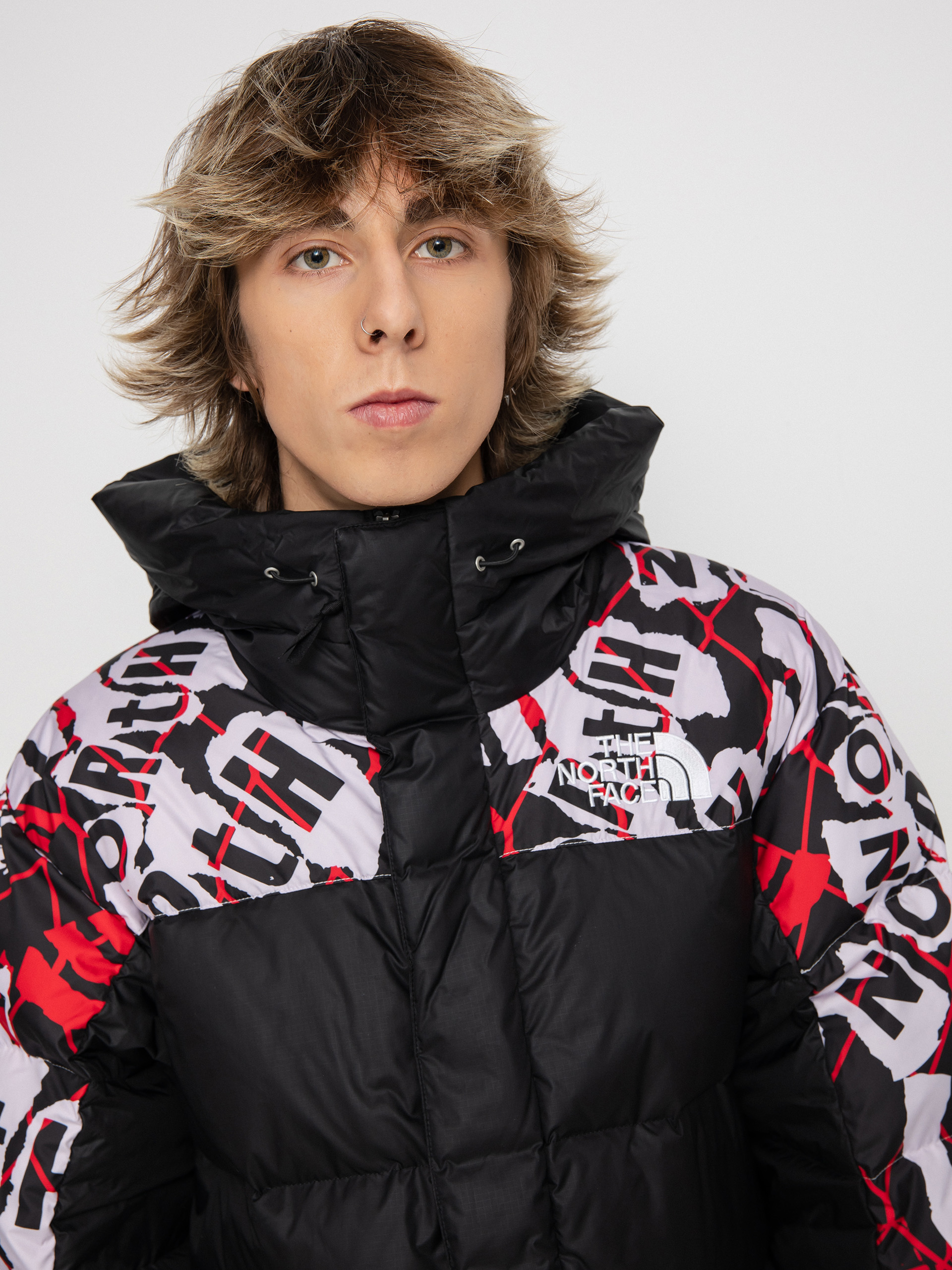 The North Face Printed Hmlyn Down Parka Jacket - black, multicolor