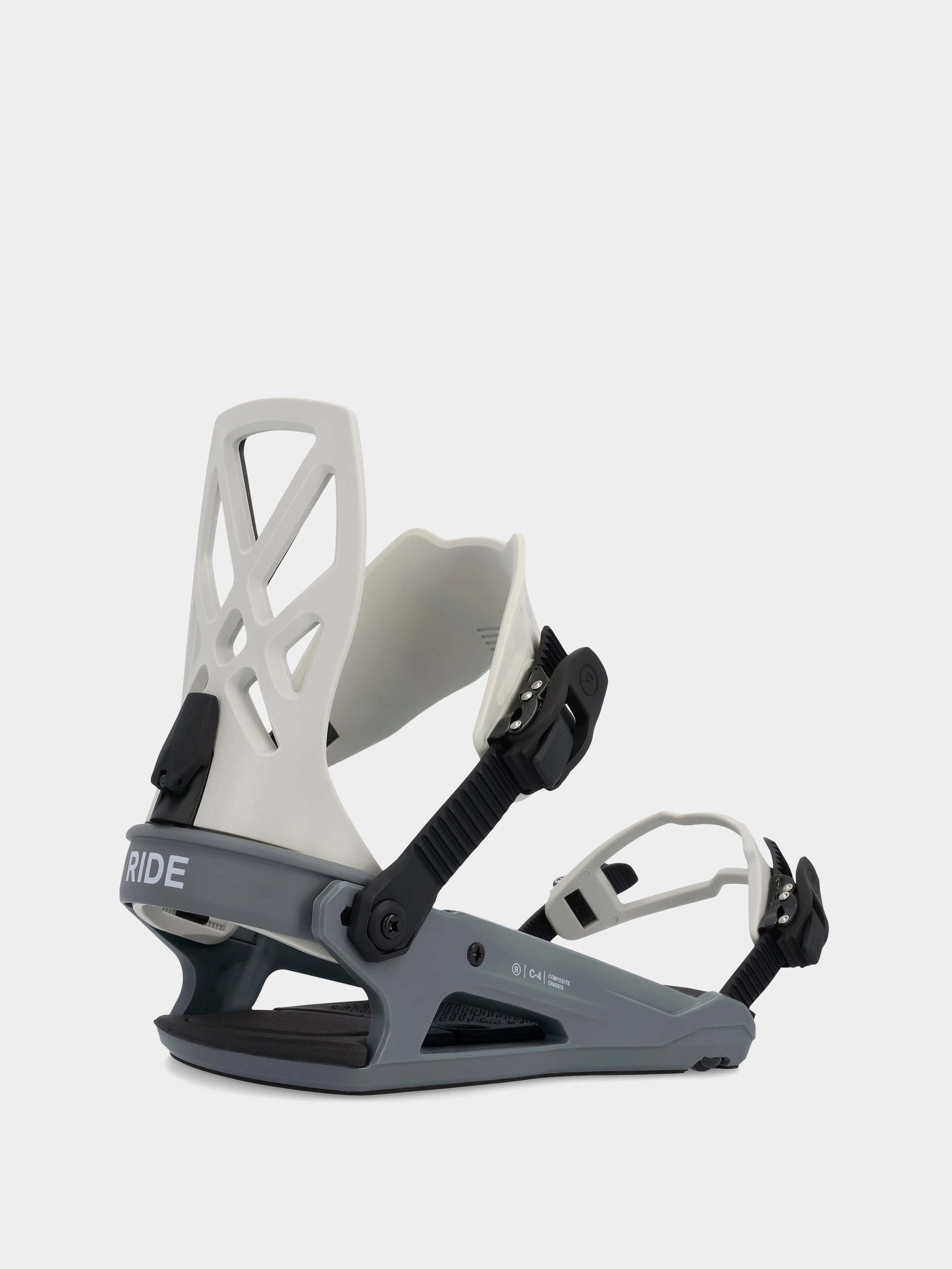 Mens Ride C-4 Snowboard bindings (grey)