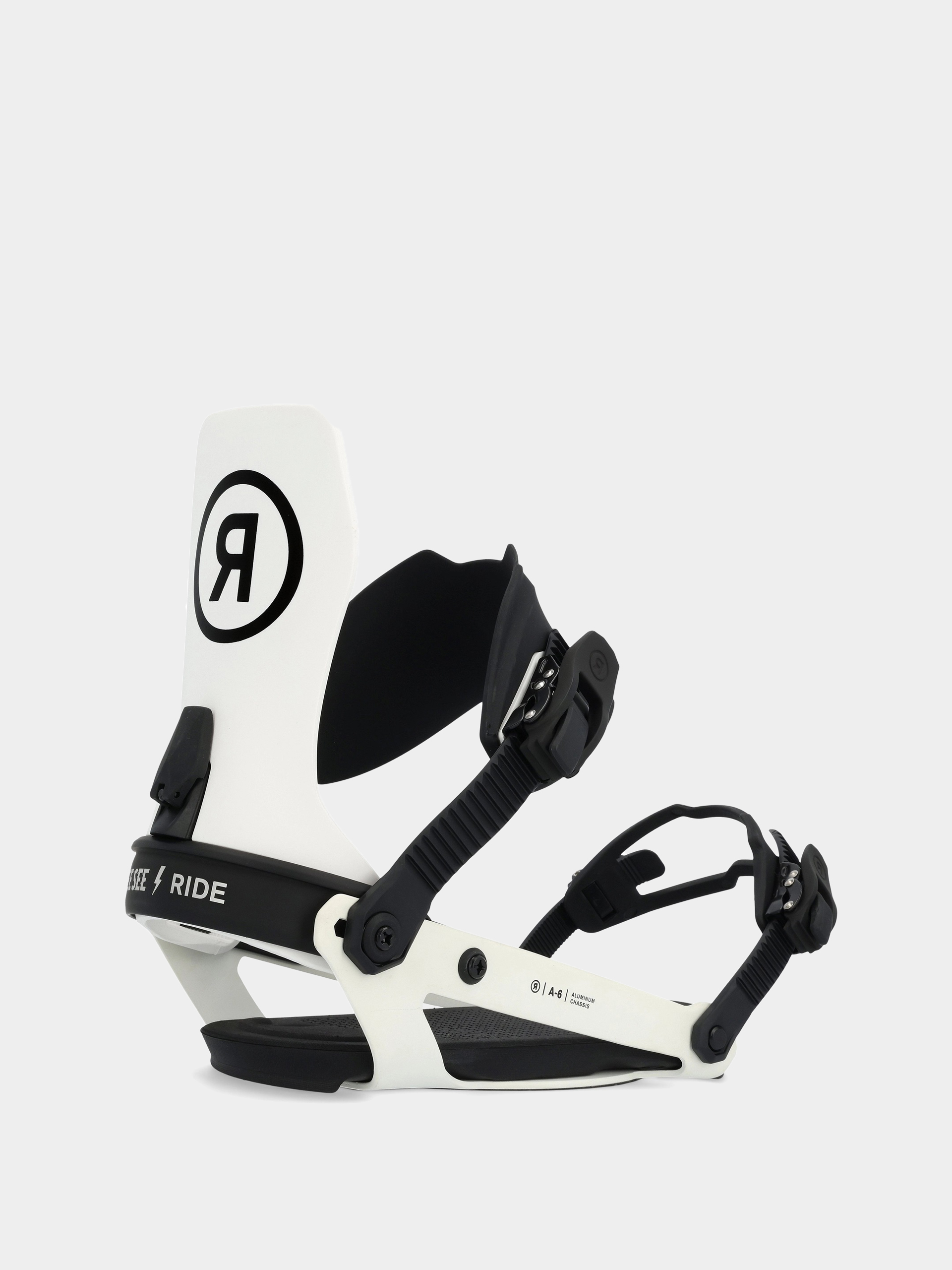 Ride A-6 Snowboard bindings - white, black (see see)