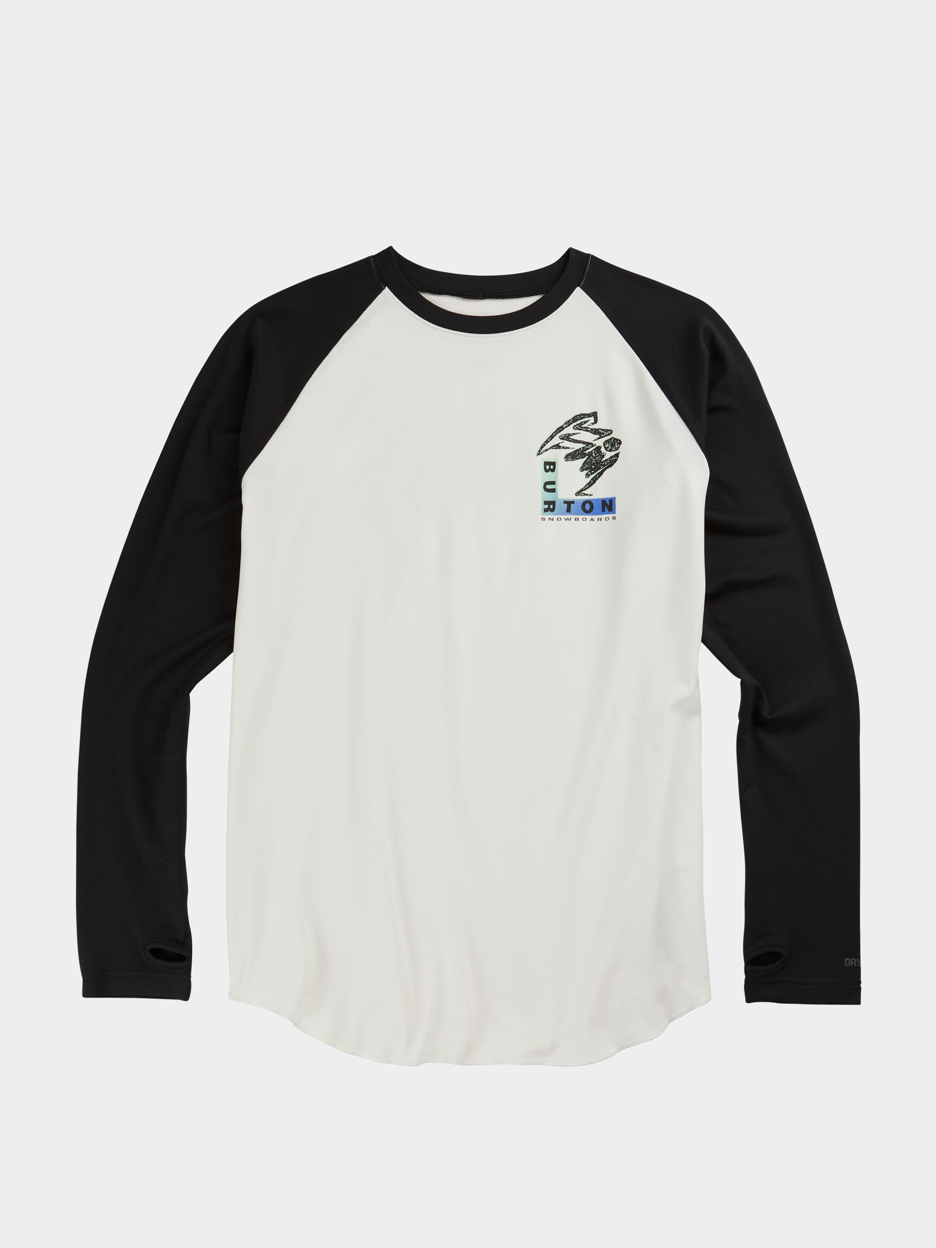 Burton Roadie Base Layer Tech Longsleeve (stout white/true black)
