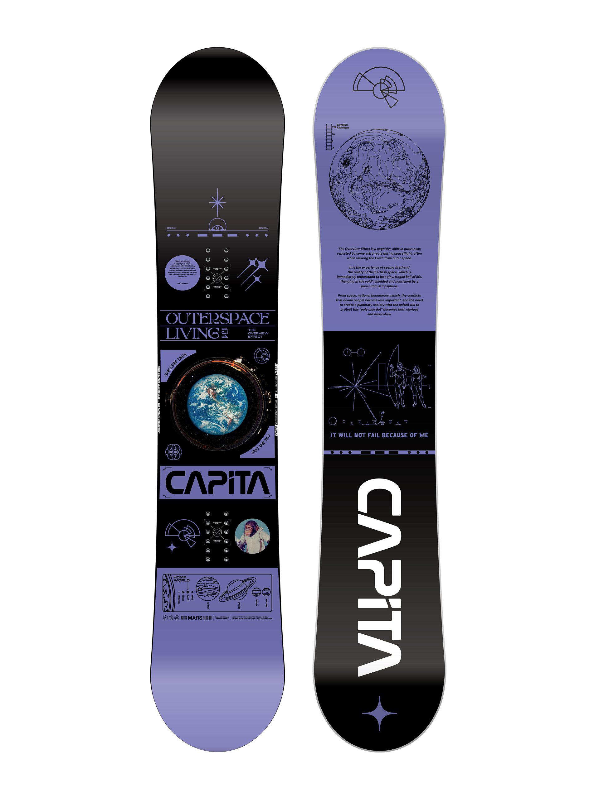 Herren Capita Outerspace Living Snowboard (violet)