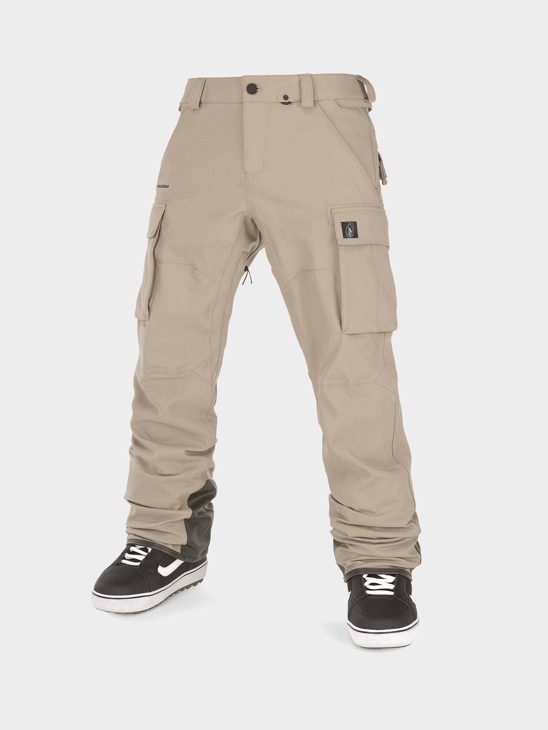 Mens Volcom New Articulated Snowboard pants (dark khaki)