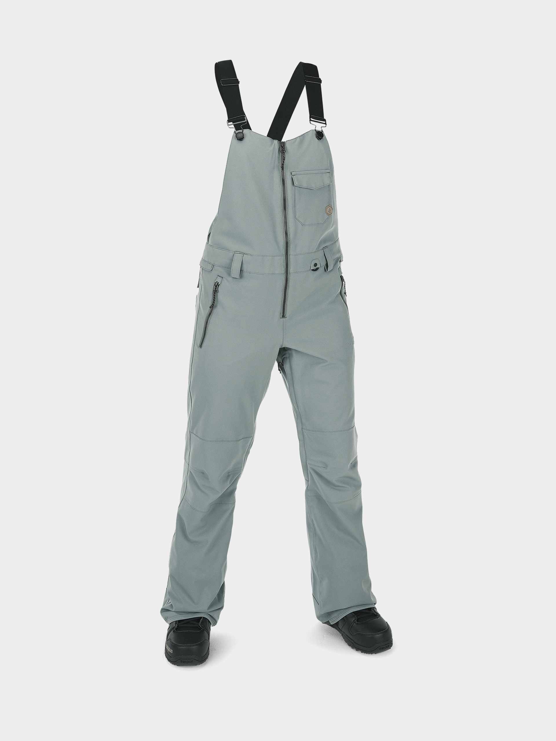 Womens Volcom Swift Bib Overall Snowboard pants (green ash)